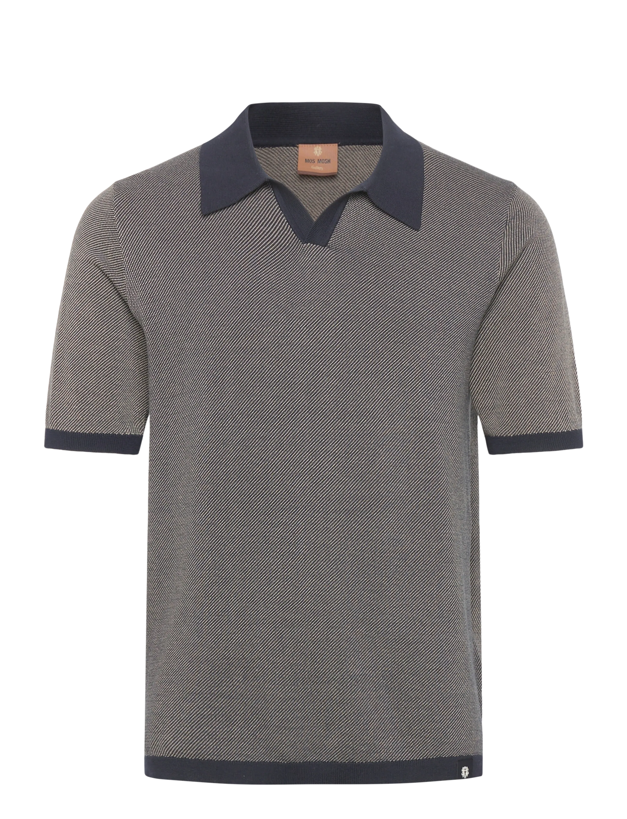 Mos Mosh Gallery MMGRoma Batti Polo SS Knit - Strickmode - NAVY / navy