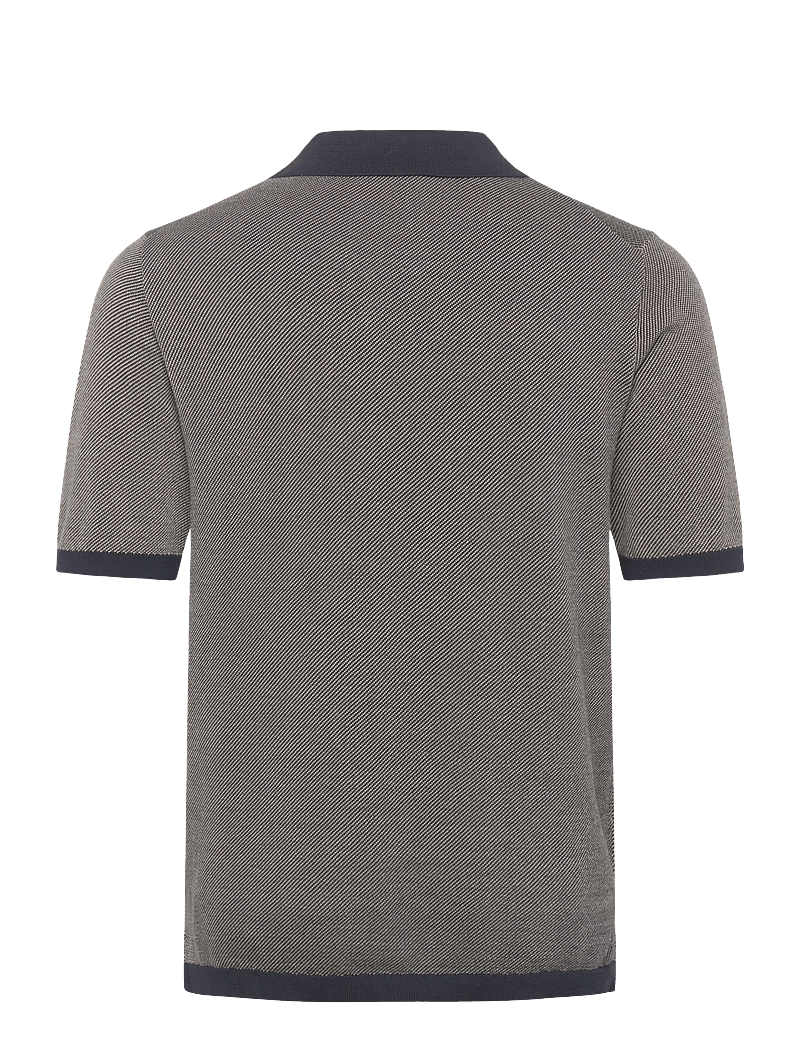 Mos Mosh Gallery - MMGRoma Batti Polo SS Knit - gestrickte polohemden - navy - 1