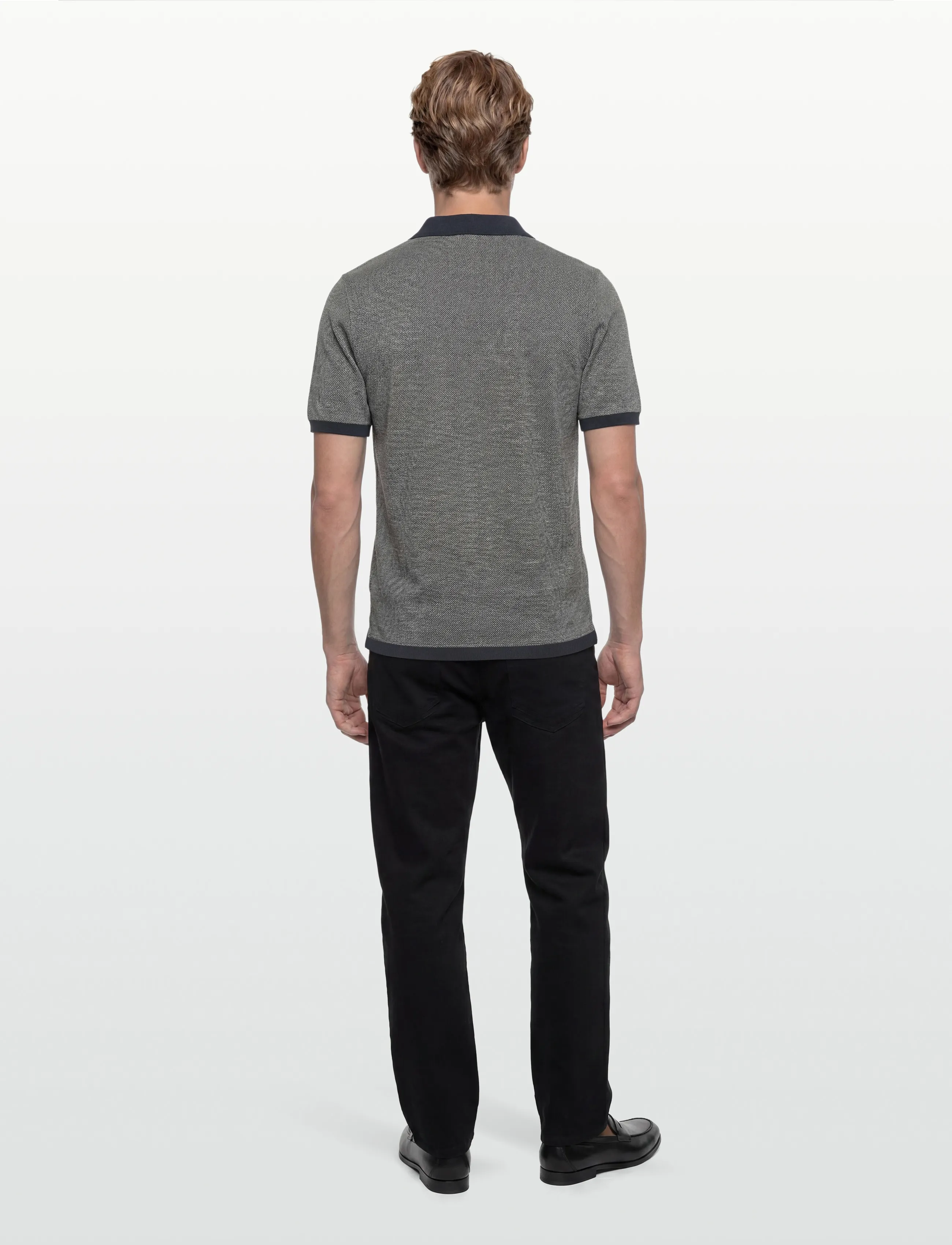 Mos Mosh Gallery - MMGRoma Batti Polo SS Knit - gestrickte polohemden - navy - 4