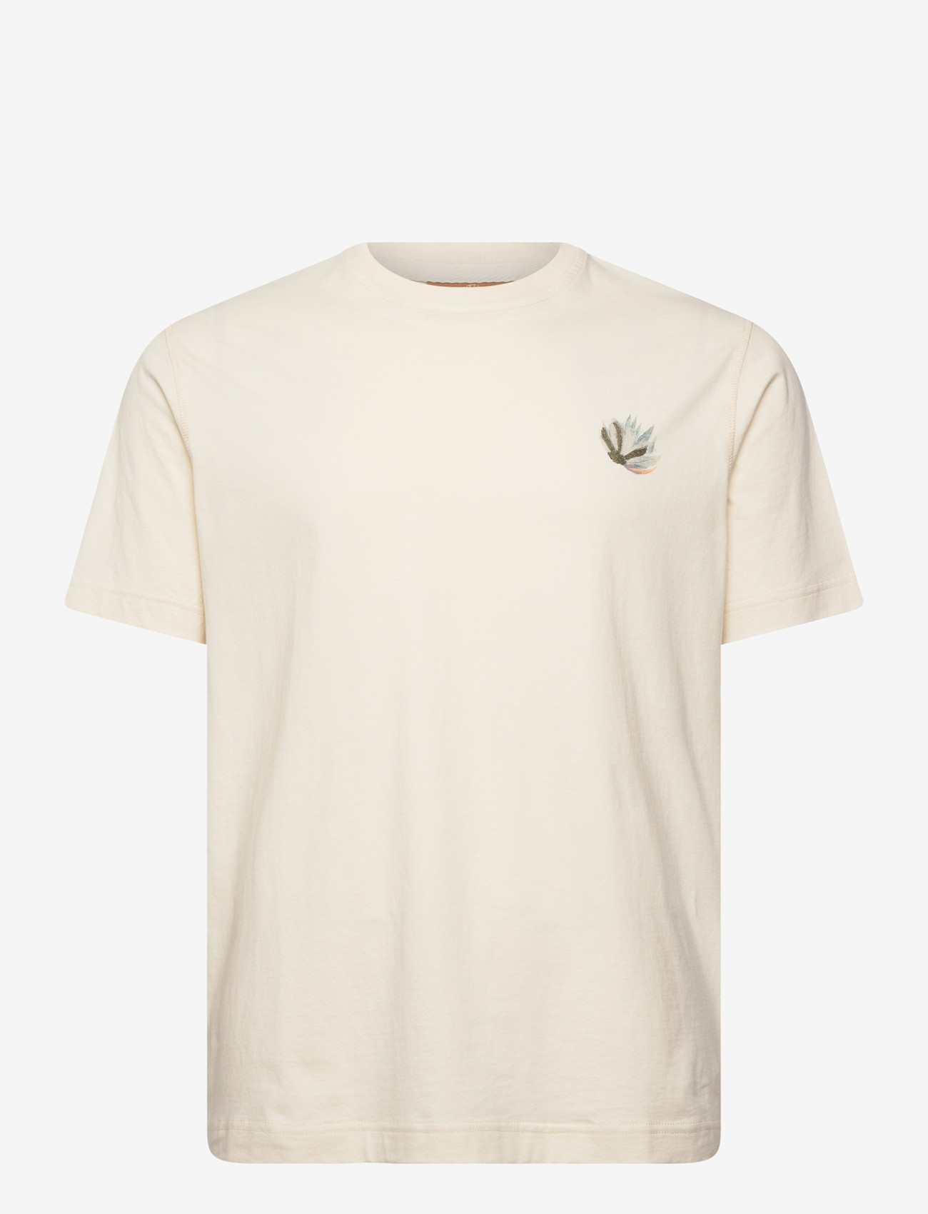 Mos Mosh Gallery - MMGMotion O-SS Tee - kortærmede t-shirts - ecru - 1