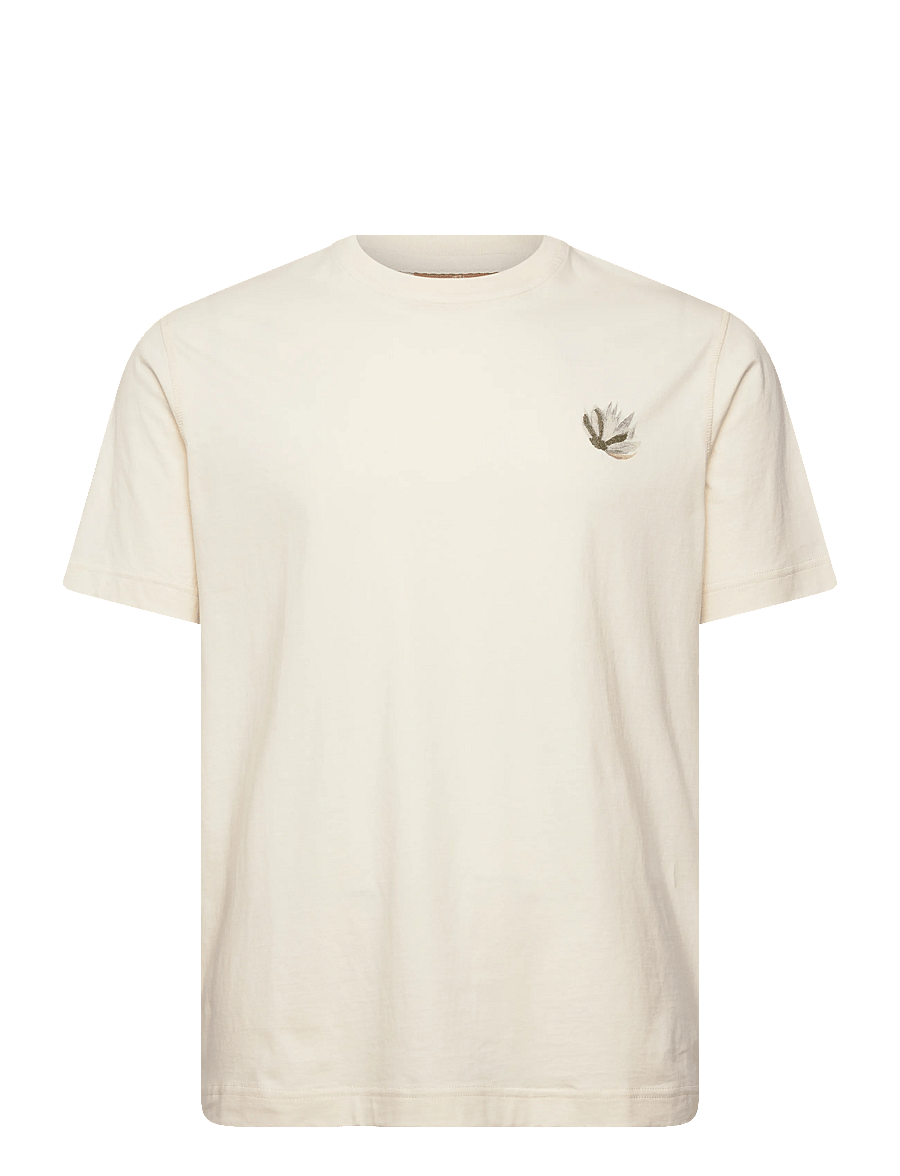 Mos Mosh Gallery - MMGMotion O-SS Tee - kortärmade t-shirts - ecru - 1
