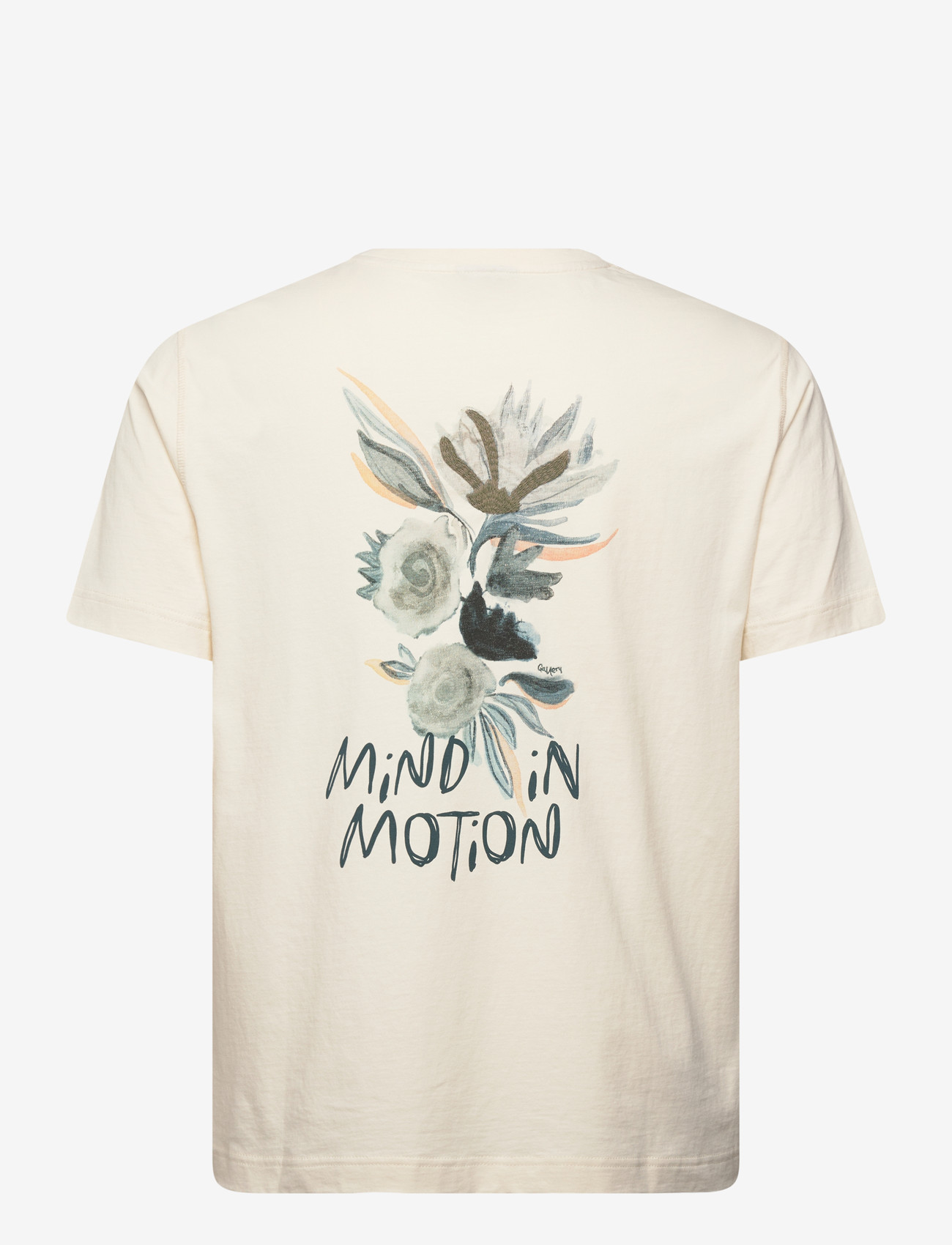 Mos Mosh Gallery - MMGMotion O-SS Tee - kortærmede t-shirts - ecru - 2
