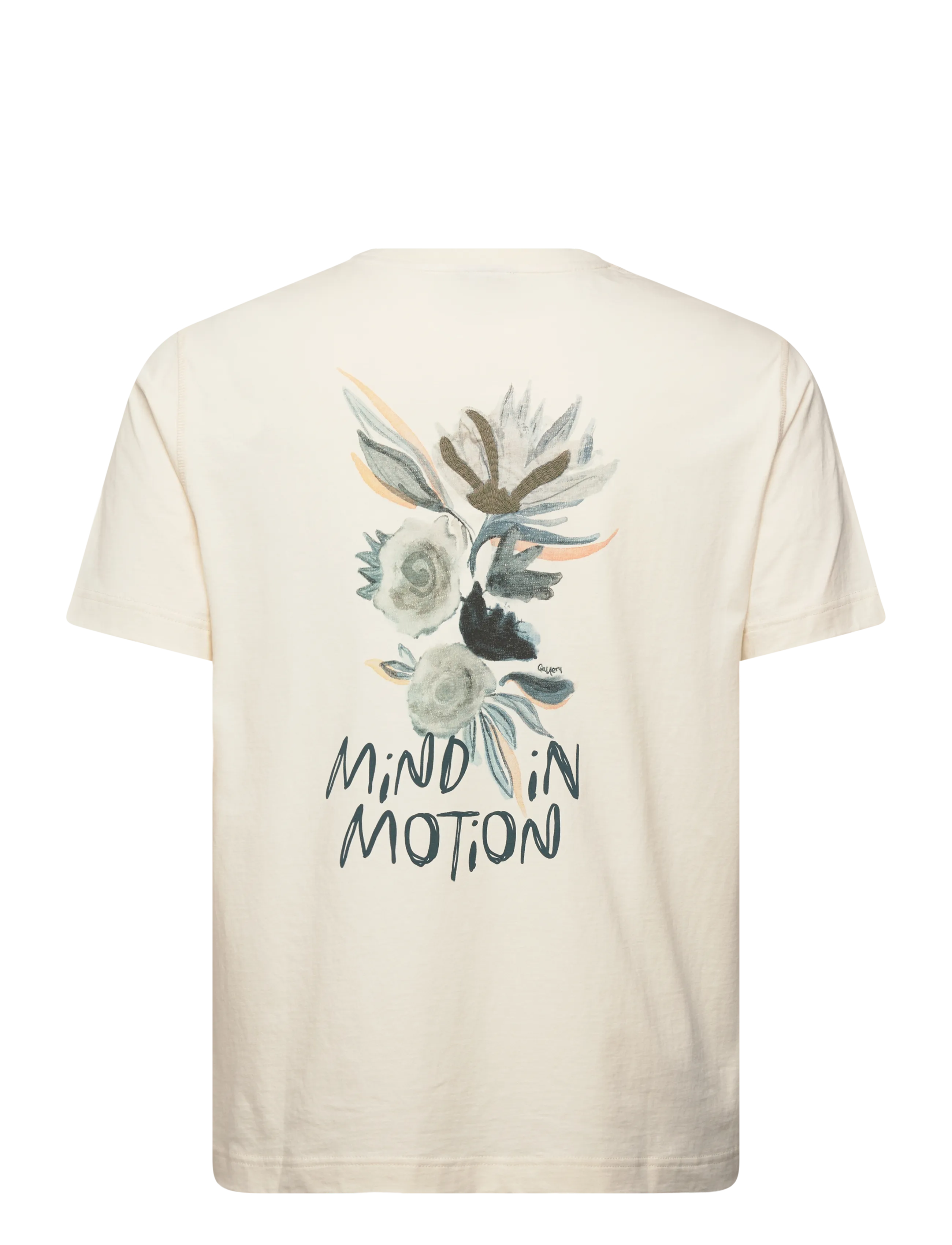 Mos Mosh Gallery - MMGMotion O-SS Tee - short-sleeved t-shirts - ecru - 2
