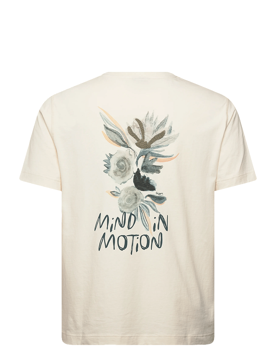 Mos Mosh Gallery - MMGMotion O-SS Tee - kortärmade t-shirts - ecru - 2