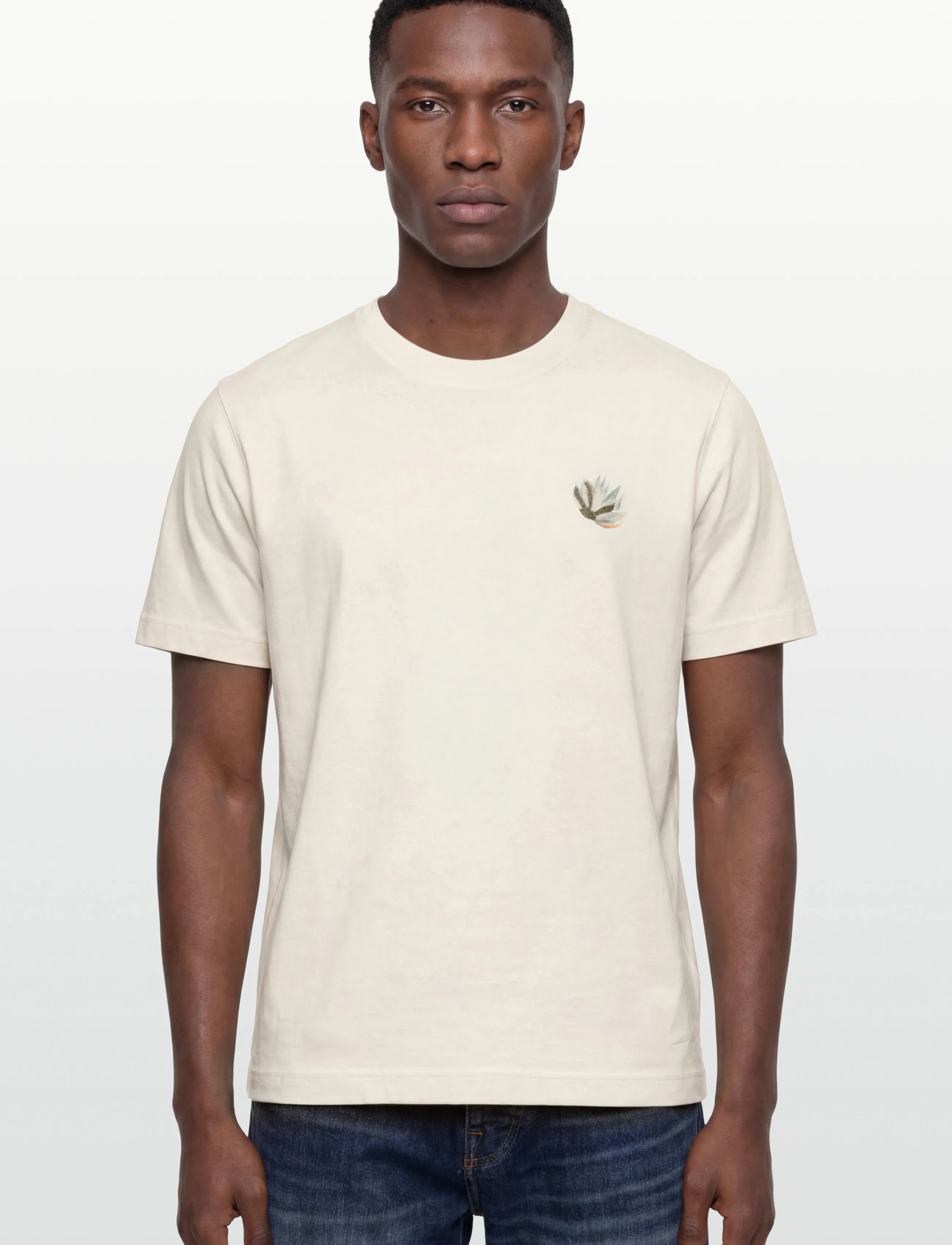 Mos Mosh Gallery - MMGMotion O-SS Tee - short-sleeved t-shirts - ecru - 3