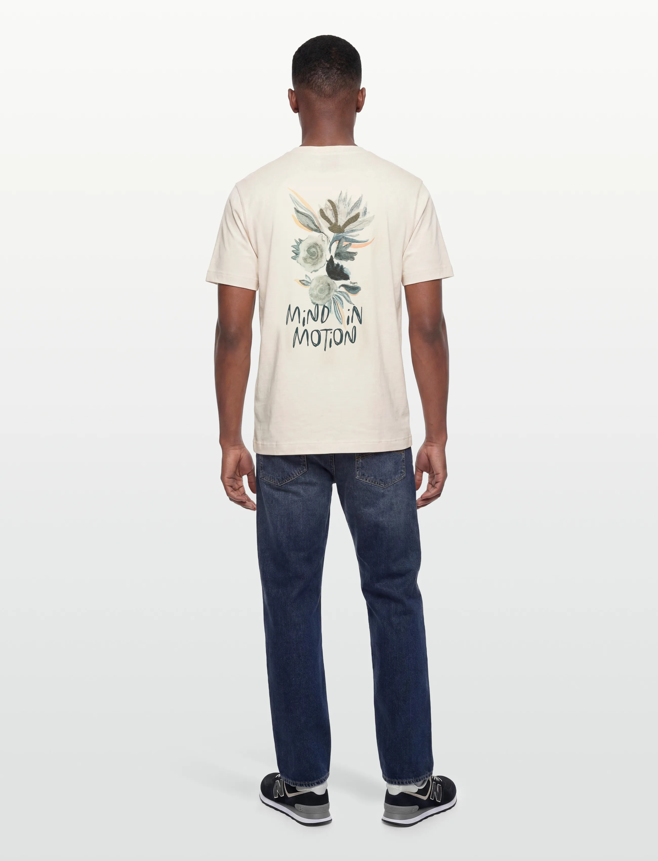 Mos Mosh Gallery - MMGMotion O-SS Tee - short-sleeved t-shirts - ecru - 4
