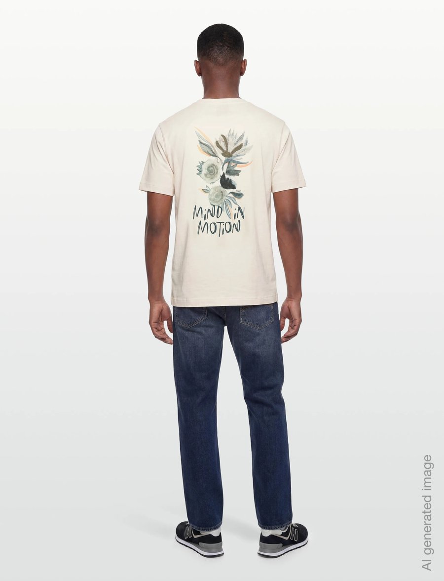 Mos Mosh Gallery - MMGMotion O-SS Tee - kortärmade t-shirts - ecru - 4