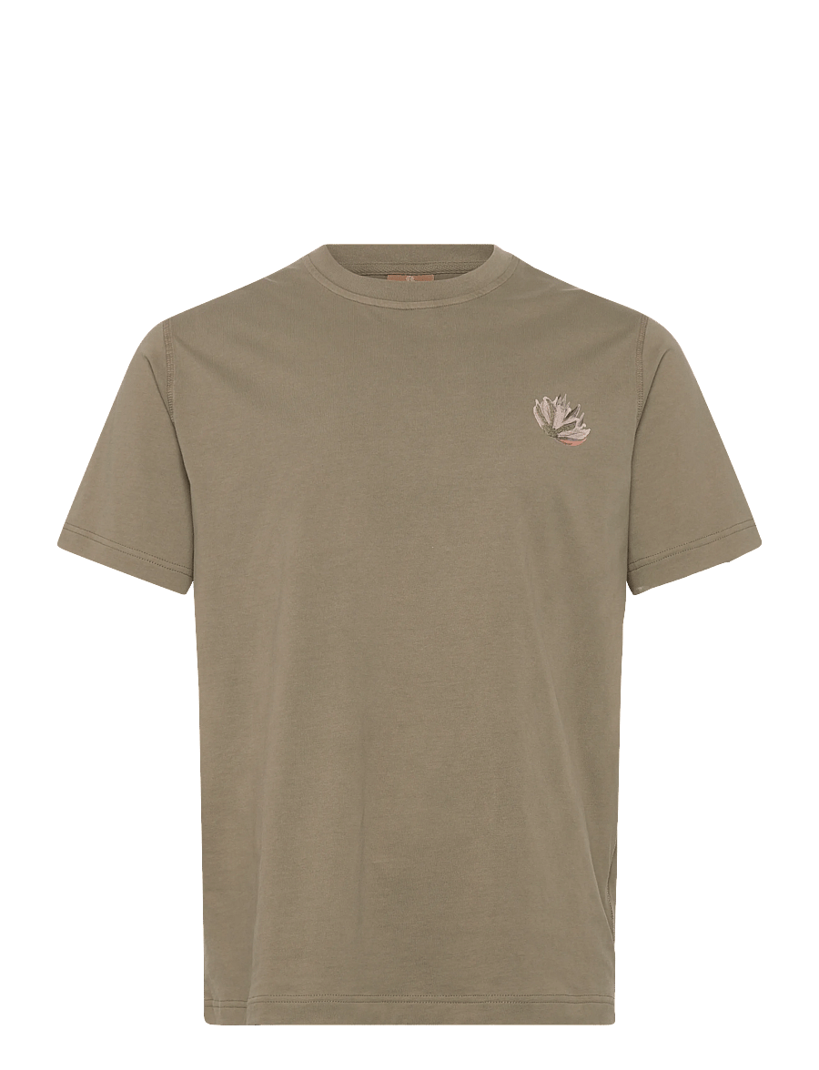 Mos Mosh Gallery - MMGMotion O-SS Tee - kortærmede t-shirts - grape leaf - 1