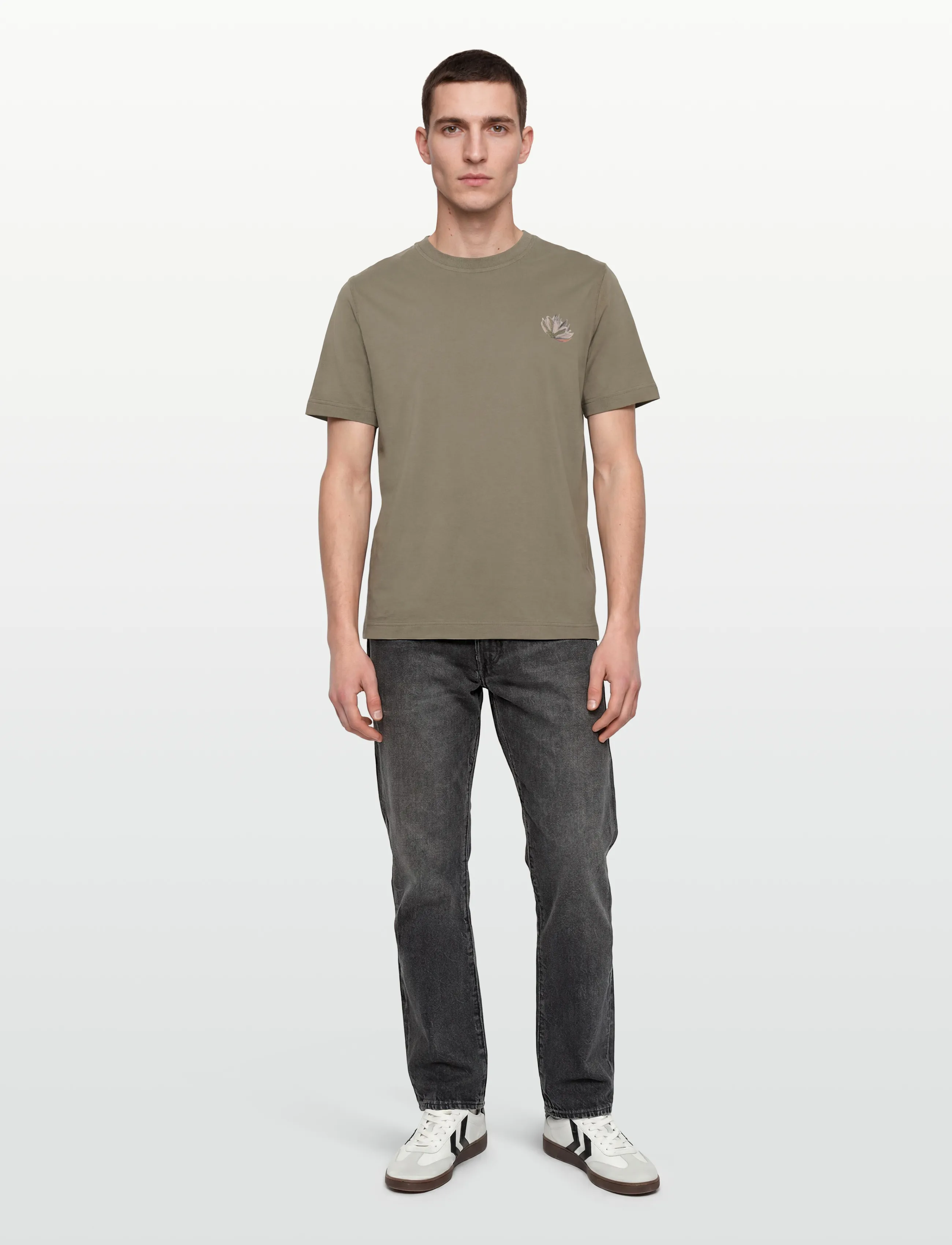 Mos Mosh Gallery MMGMotion O-SS Tee - Shoppa efter stil - GRAPE LEAF / khaki/green