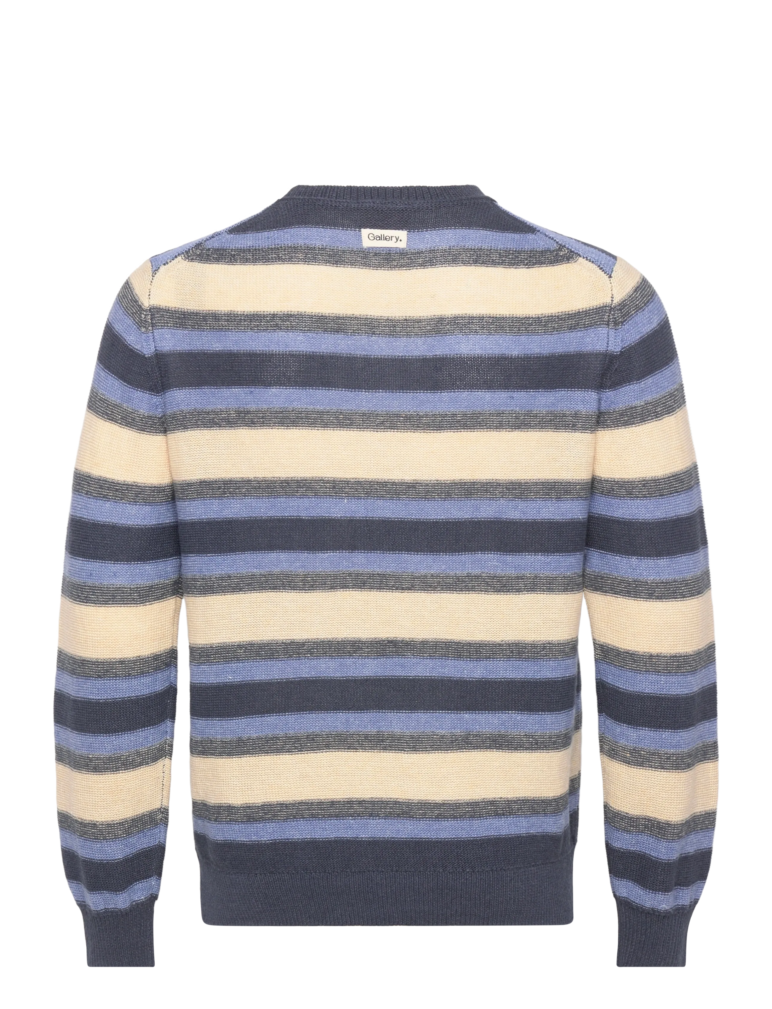 Mos Mosh Gallery - MMGLaporte Linen Crew Neck Knit - Ümmarguse kaelusega kudumid - navy - 2