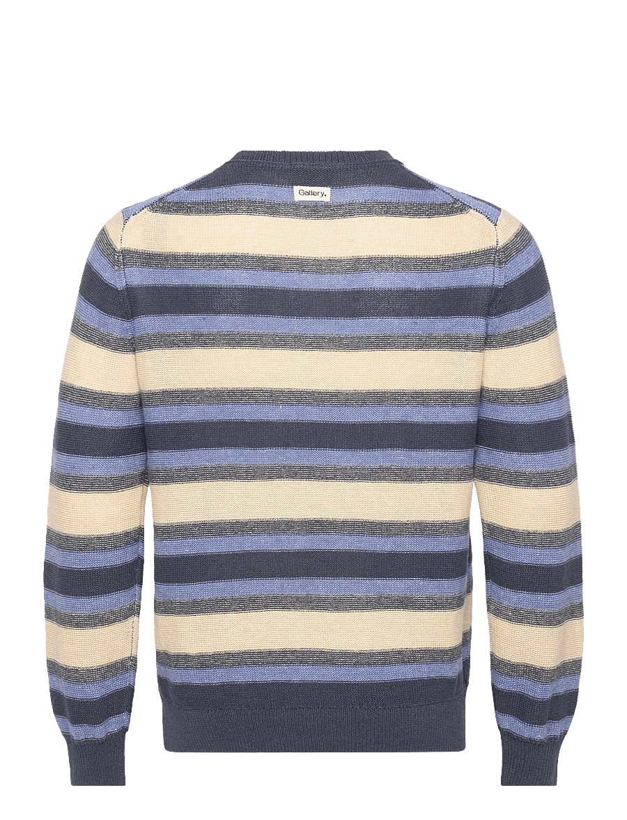 Mos Mosh Gallery - MMGLaporte Linen Crew Neck Knit - rundhals - navy - 2