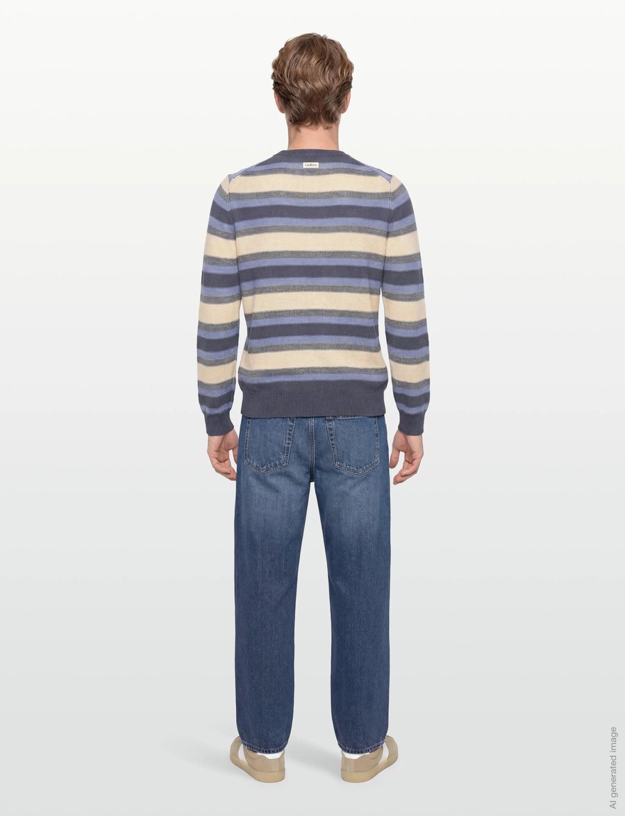 Mos Mosh Gallery - MMGLaporte Linen Crew Neck Knit - rundhals - navy - 4