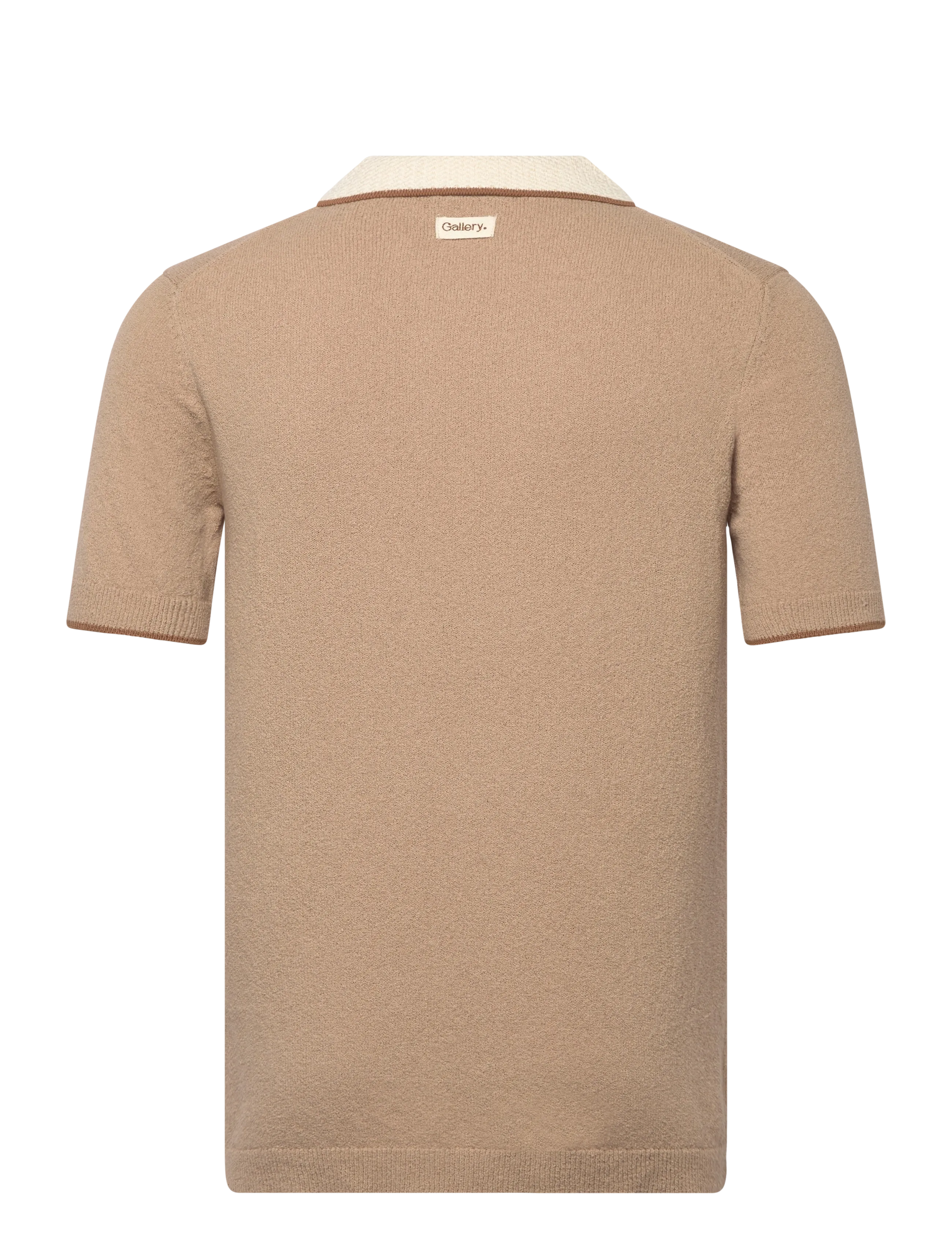 Mos Mosh Gallery - MMGFrancesco Polo SS Knit - polostrik - dune - 1