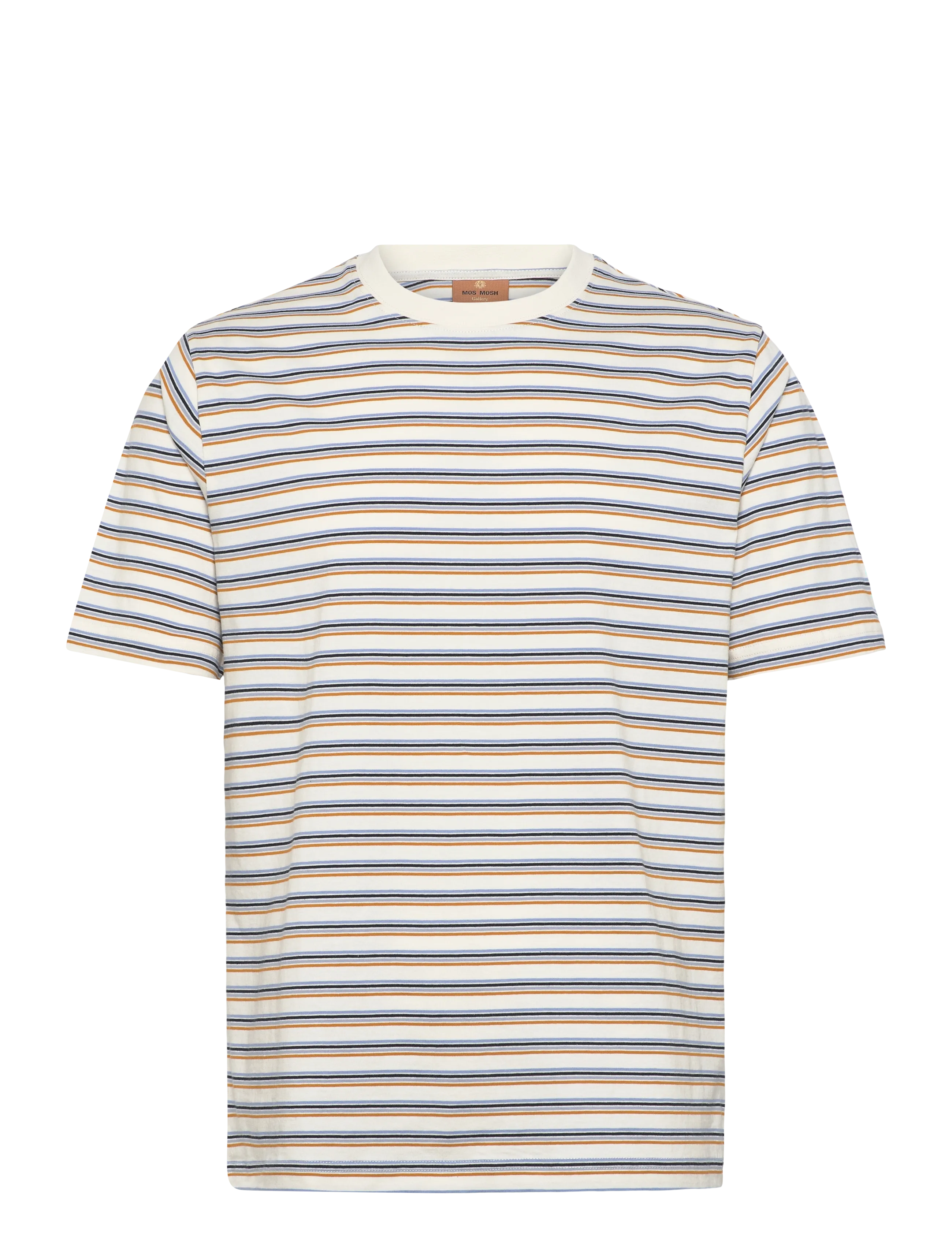 Mos Mosh Gallery MMGDiaz Stripe O-SS Tee - T-skjorter - ECRU / cream