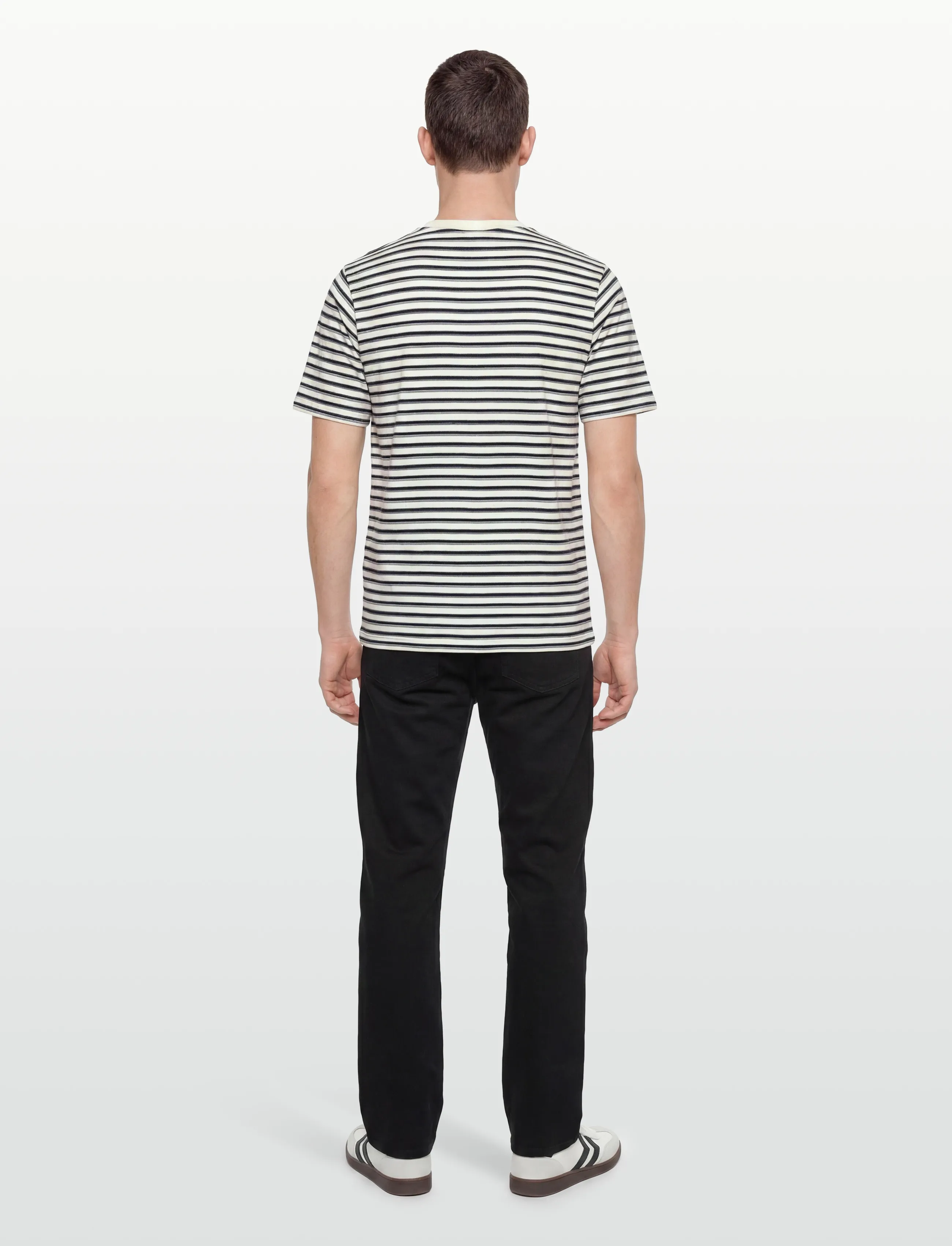 Mos Mosh Gallery - MMGDani Stripe O-SS Tee - kortärmade t-shirts - navy - 4