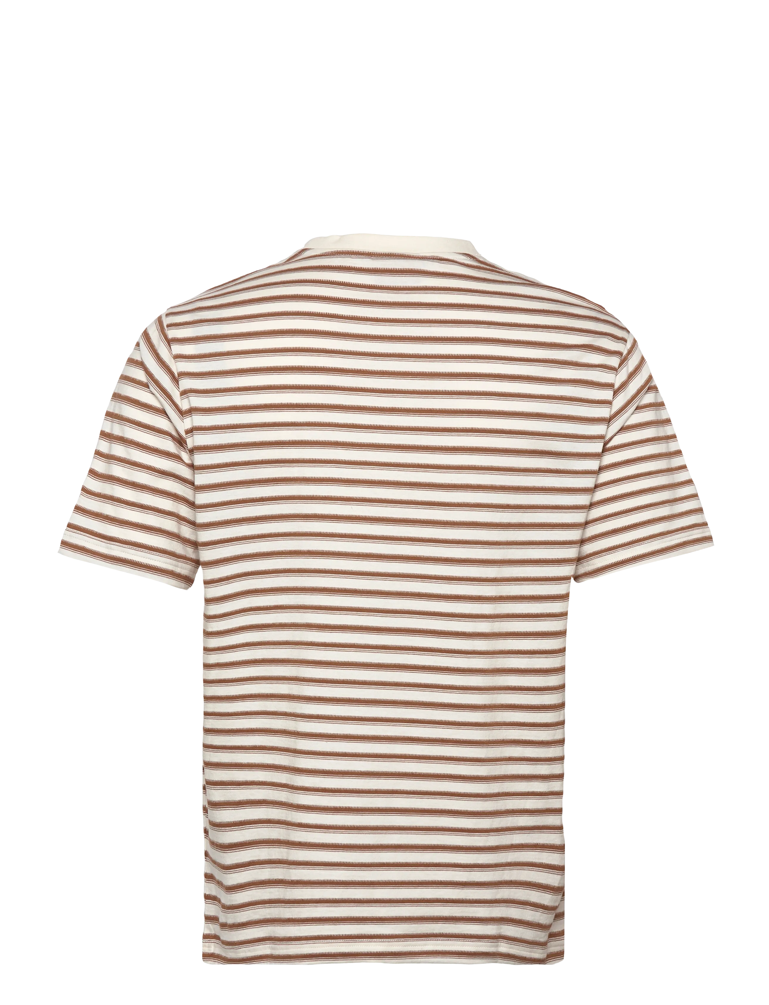 Mos Mosh Gallery - MMGDani Stripe O-SS Tee - kortärmade t-shirts - toasted coconut - 1