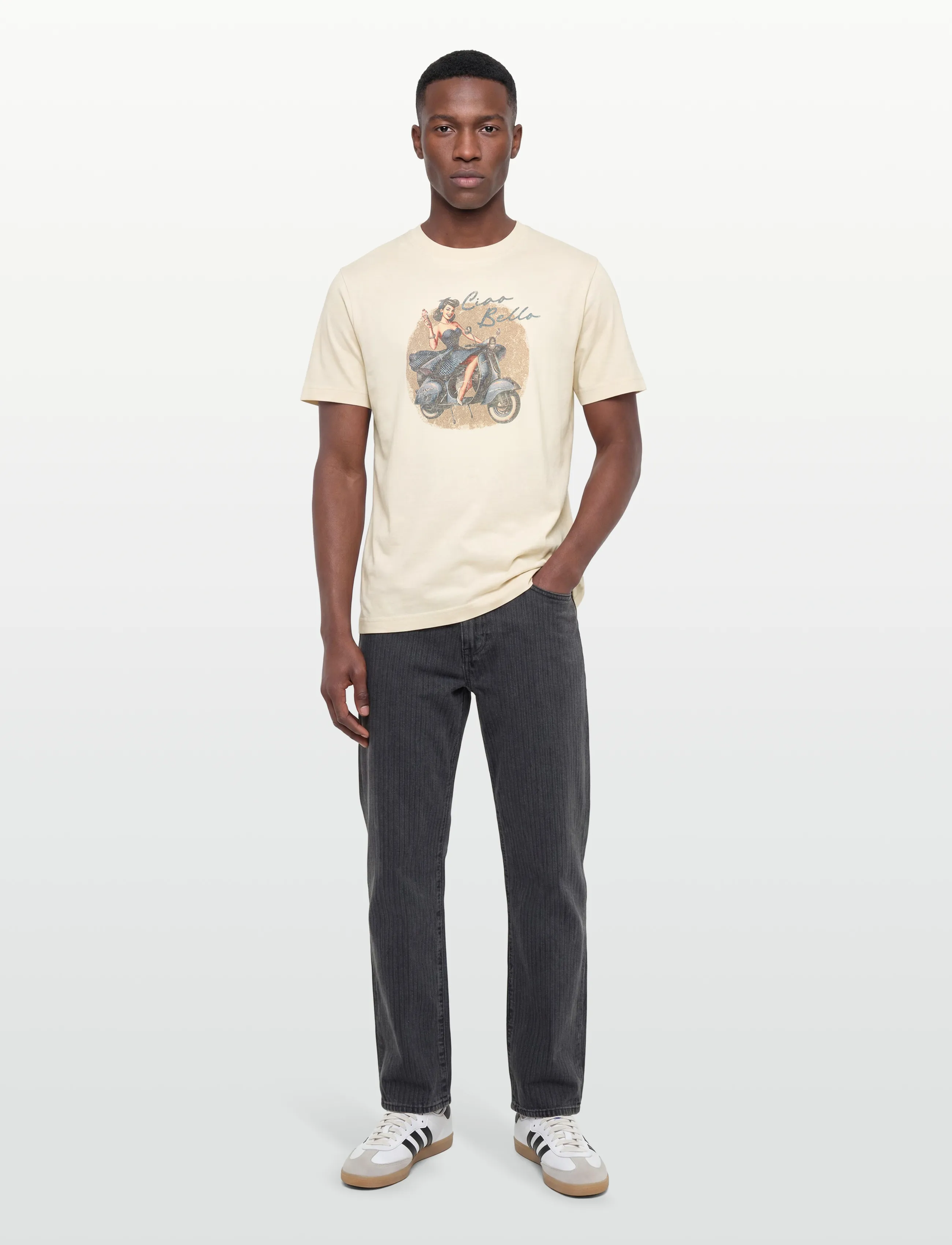 Mos Mosh Gallery MMGCiao O-SS Tee - Mos Mosh Gallery - ECRU / cream