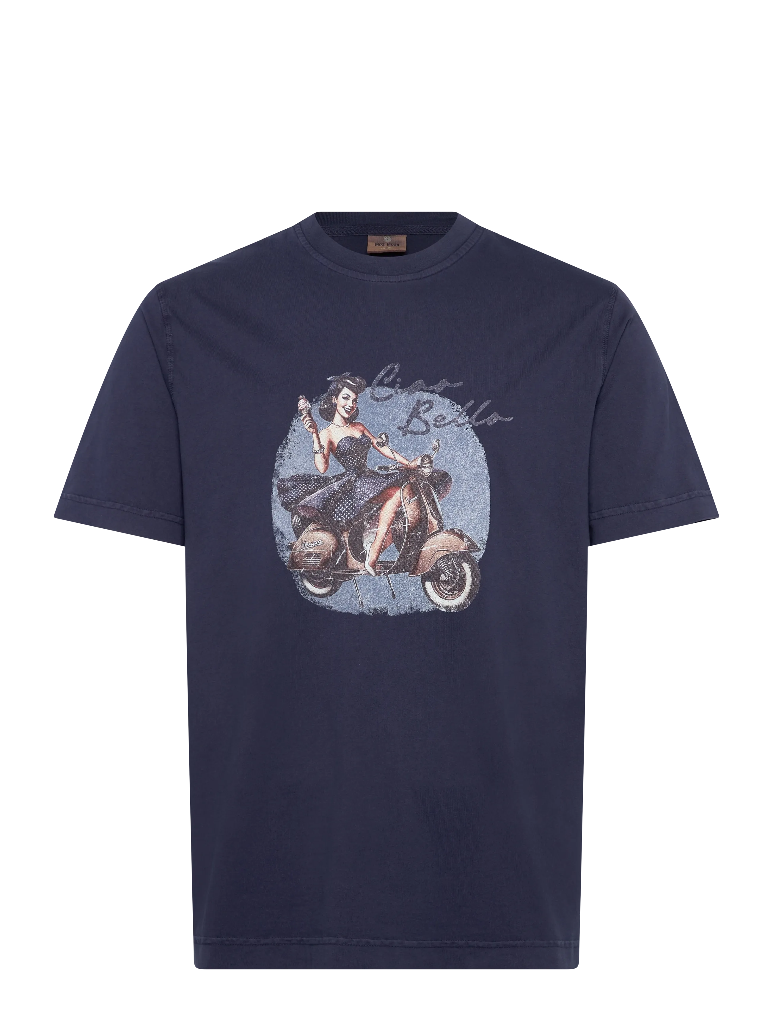 Mos Mosh Gallery MMGCiao O-SS Tee - Riided - NAVY / navy