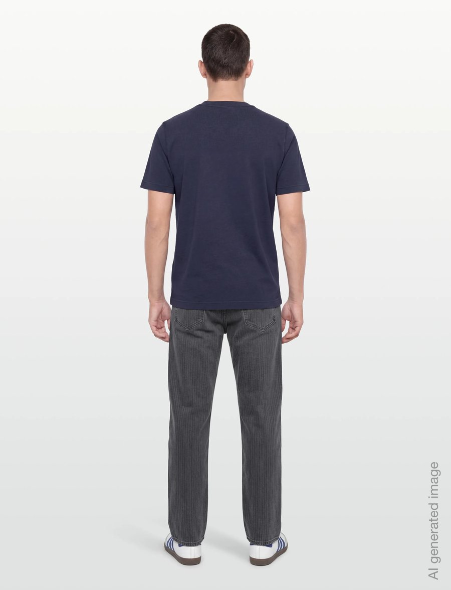 Mos Mosh Gallery - MMGCiao O-SS Tee - kortärmade t-shirts - navy - 4
