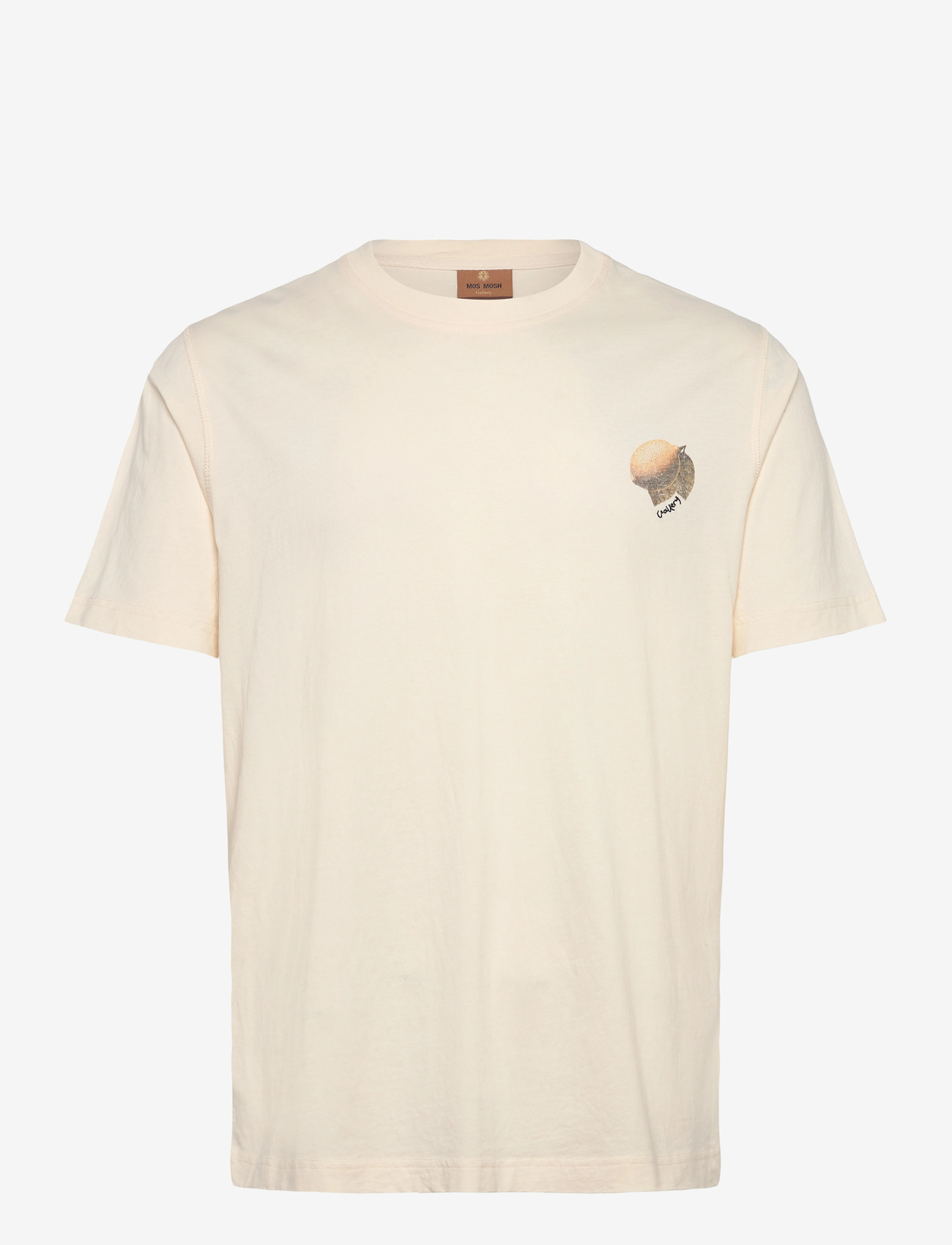 Mos Mosh Gallery - MMGAmalfi O-SS Tee - kortærmede t-shirts - ecru - 1
