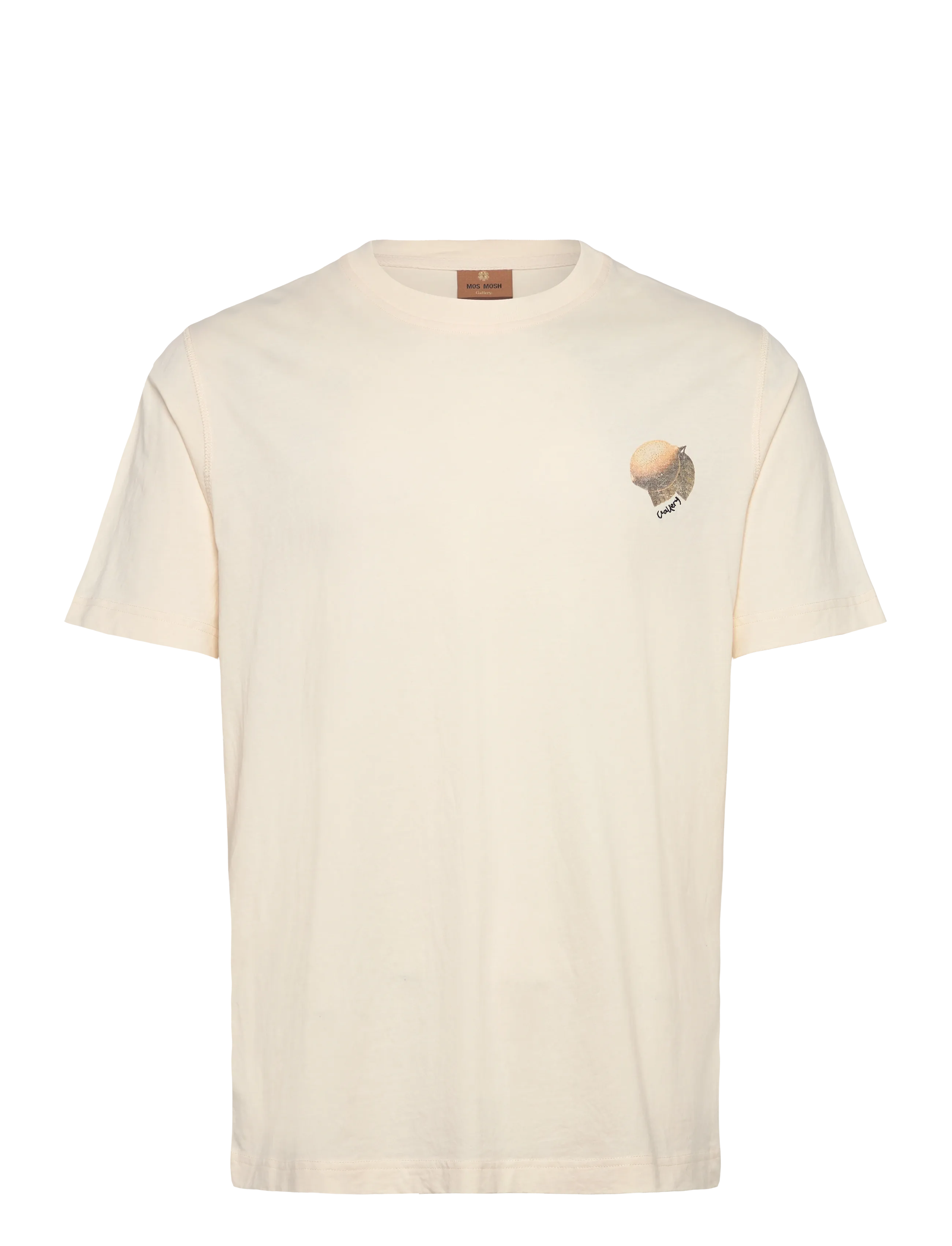 Mos Mosh Gallery MMGAmalfi O-SS Tee - Uutuudet - ECRU / cream