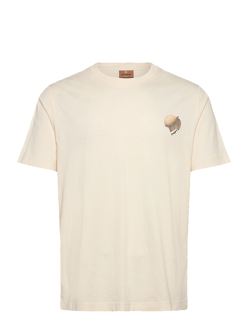 Mos Mosh Gallery - MMGAmalfi O-SS Tee - kurzärmelig - ecru - 1
