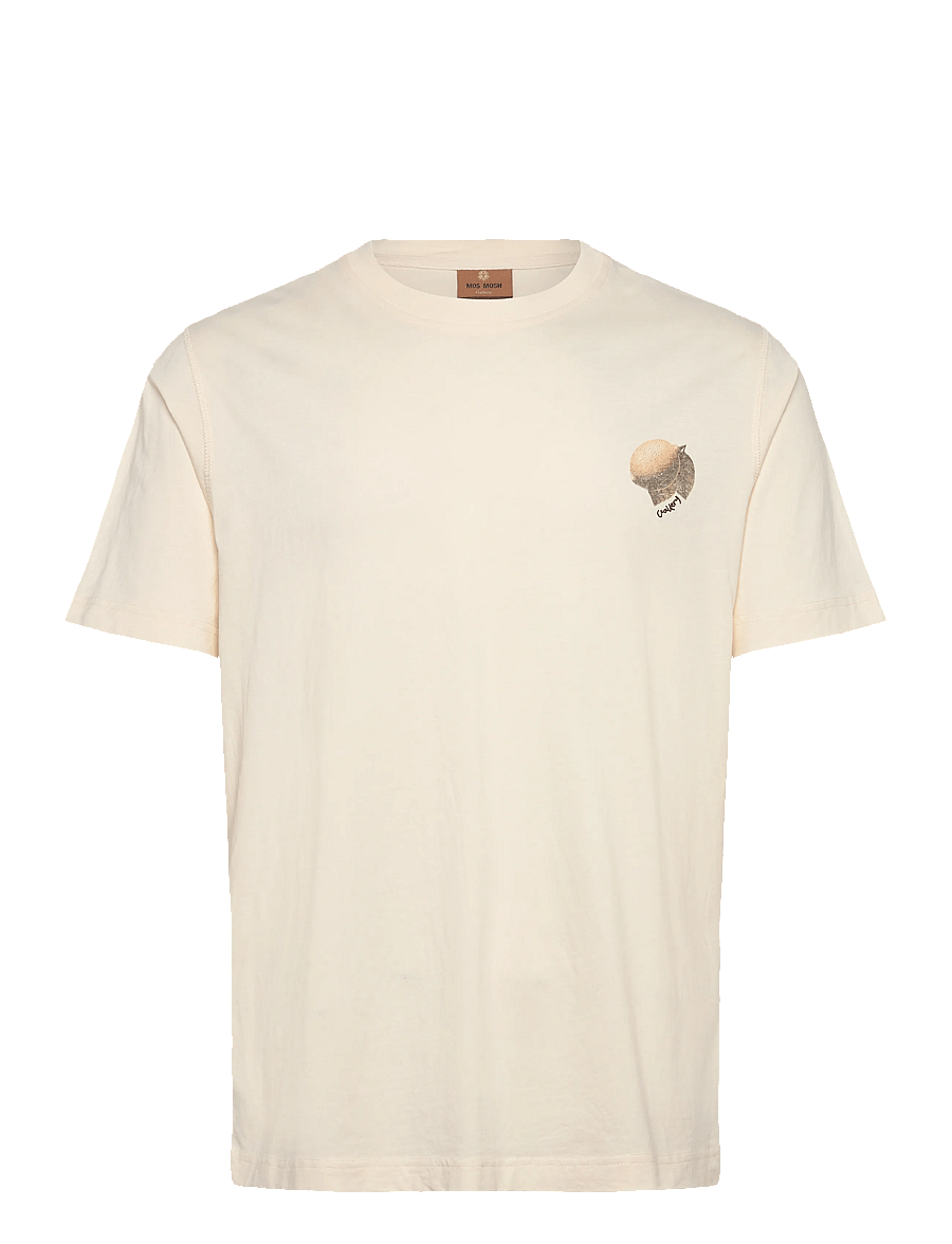 Mos Mosh Gallery - MMGAmalfi O-SS Tee - kurzärmelig - ecru - 1