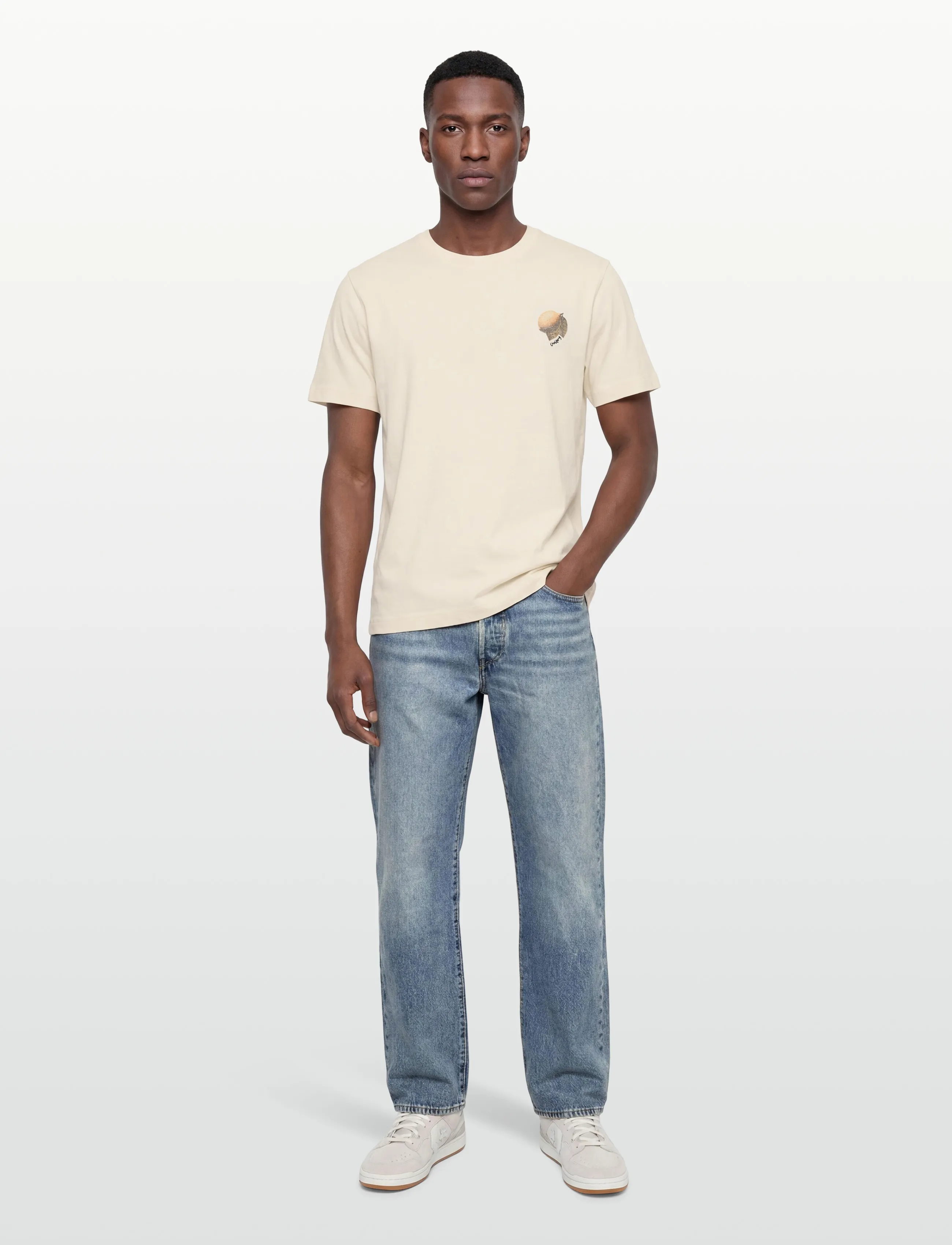 Mos Mosh Gallery MMGAmalfi O-SS Tee - Inspiration - ECRU / cream