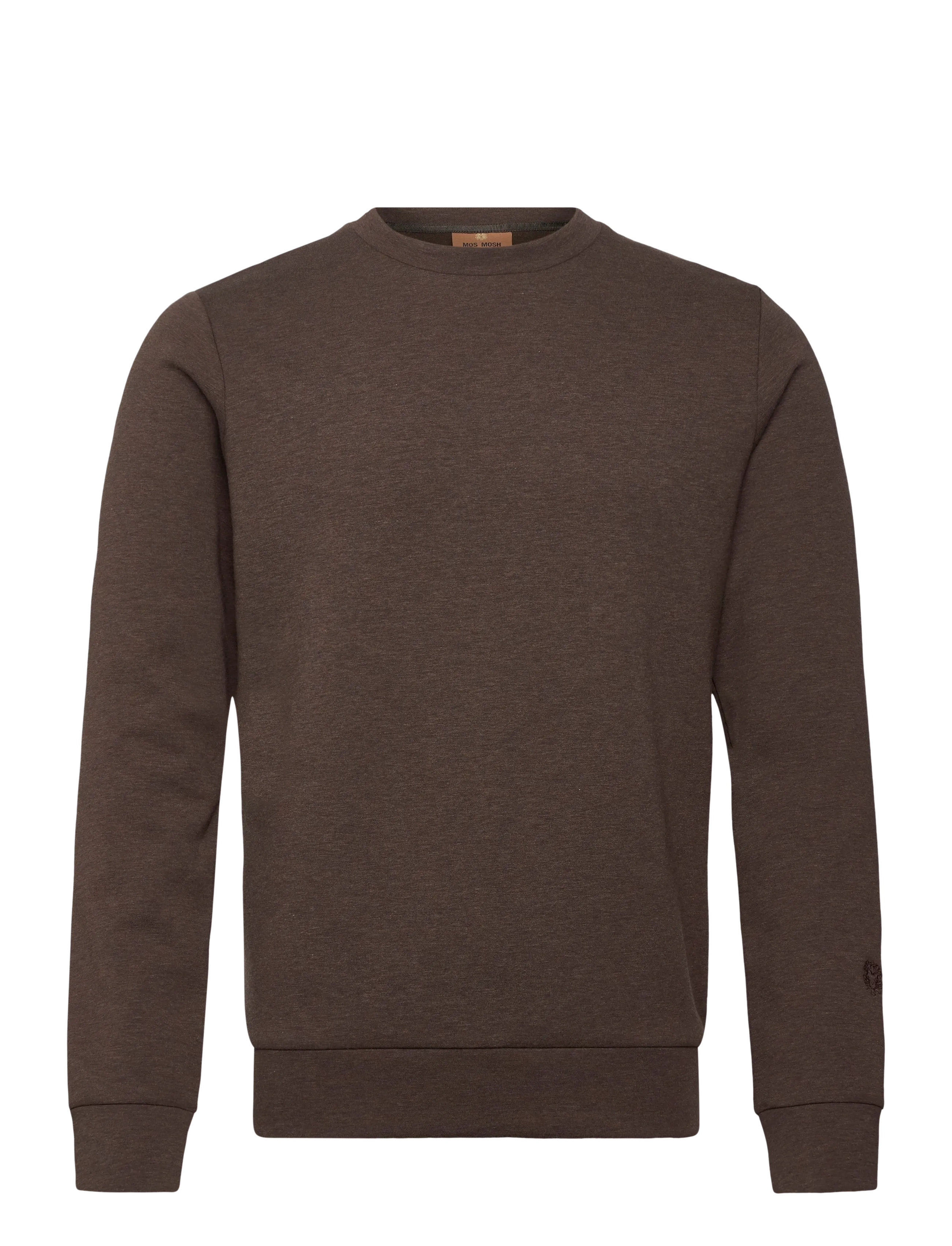 Mos Mosh Gallery MMGAbel Crew Neck Sweat - Mos Mosh Gallery - CHOCOLATE BROWN MELANGE / brown