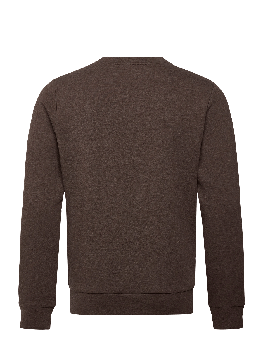 Mos Mosh Gallery - MMGAbel Crew Neck Sweat - sweatshirts - chocolate brown melange - 1