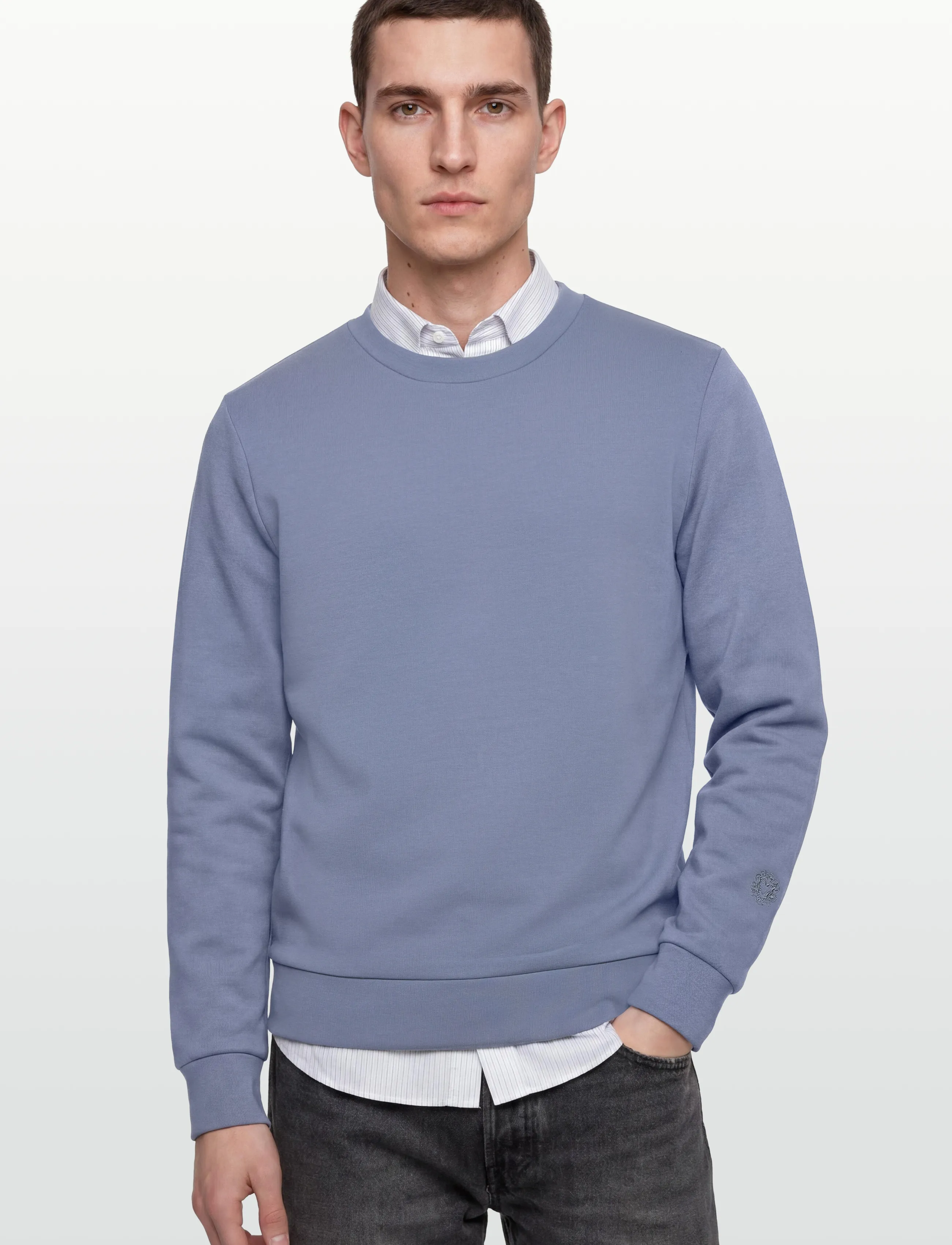 Mos Mosh Gallery - MMGAbel Crew Neck Sweat - osta olukorra järgi - flint stone - 3