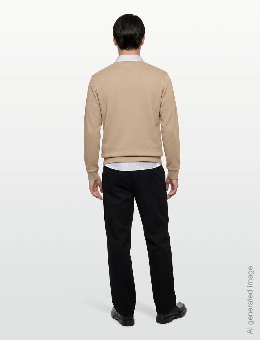 Mos Mosh Gallery - MMGAbel Crew Neck Sweat - sweatshirts - light sand - 4