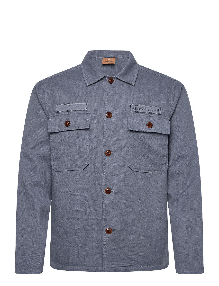 Mos Mosh Gallery - MMGMarcello Porro Uniform Overshirt - shop efter anledning - flint stone - 0