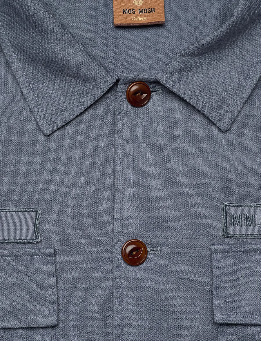 Mos Mosh Gallery - MMGMarcello Porro Uniform Overshirt - shop efter anledning - flint stone - 2