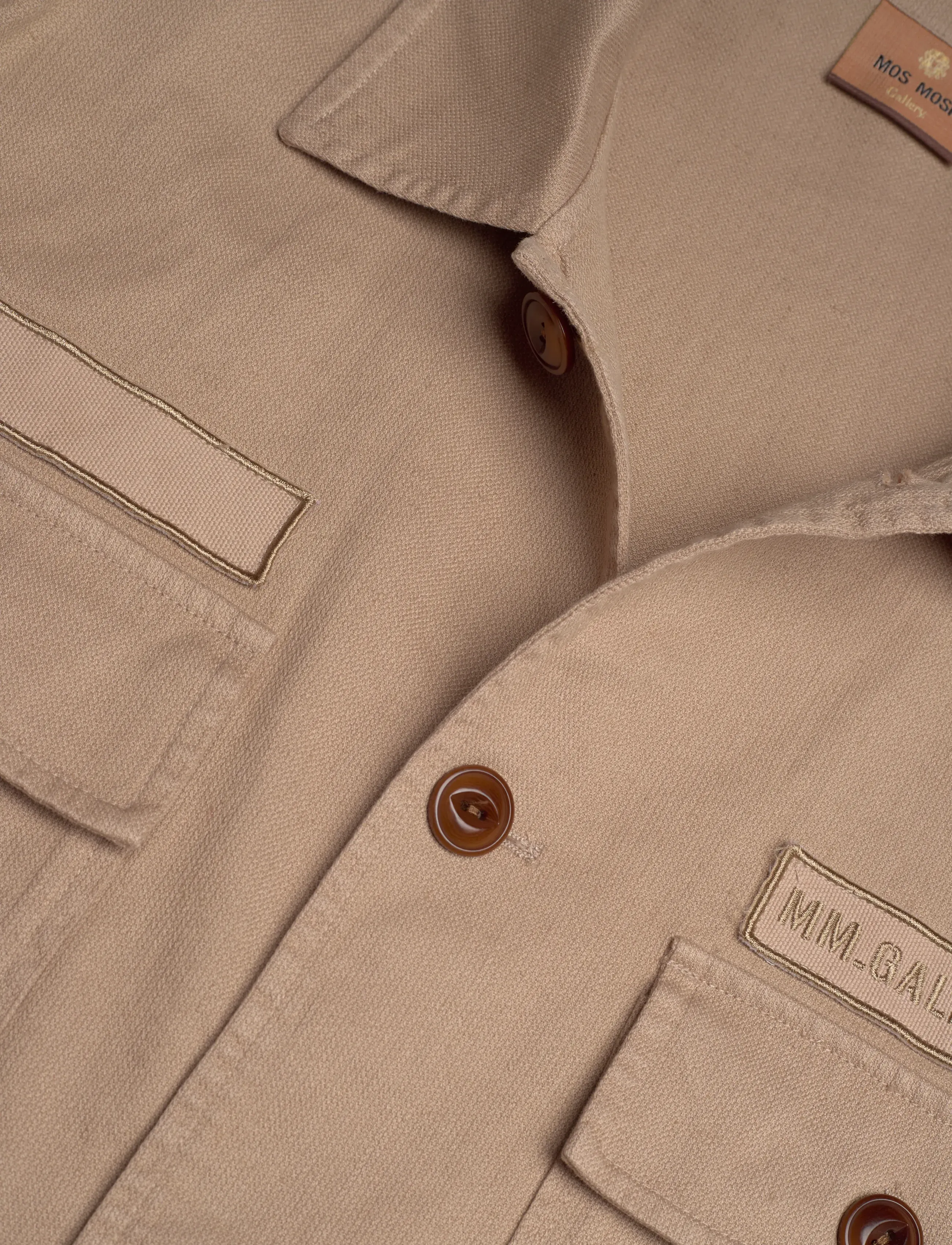 Mos Mosh Gallery - MMGMarcello Porro Uniform Overshirt - shop efter anledning - incense - 2