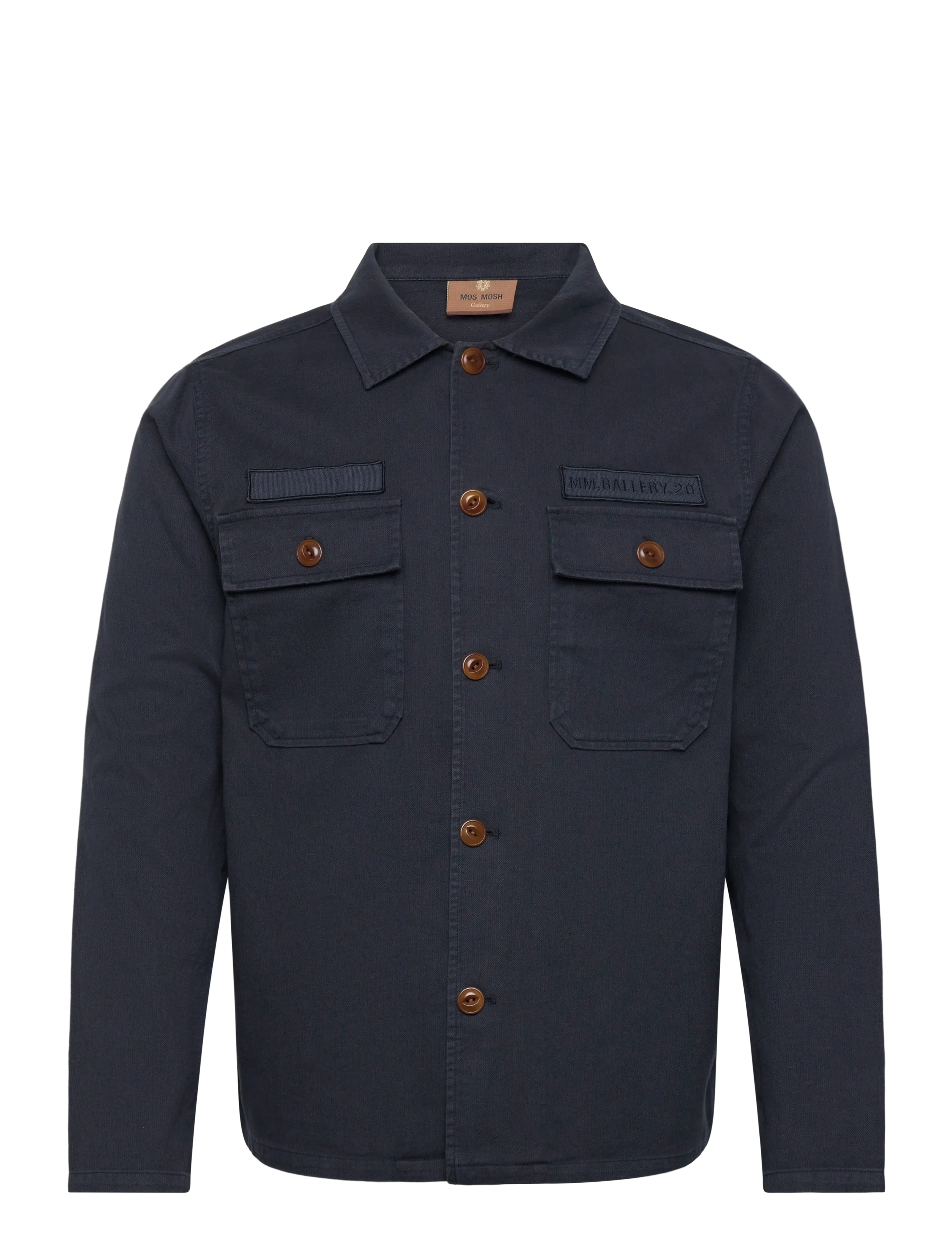 Mos Mosh Gallery MMGMarcello Porro Uniform Overshirt - Overshirts - NAVY / navy