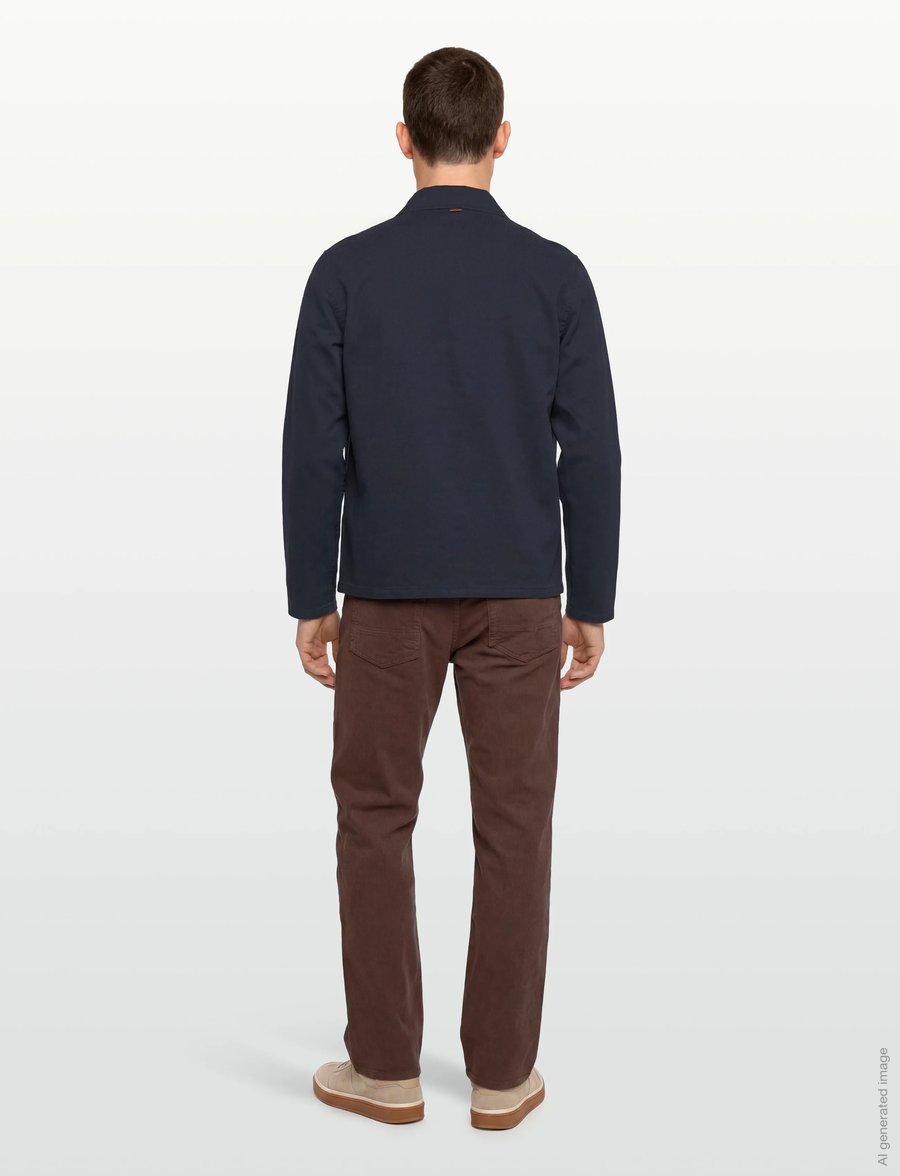 Mos Mosh Gallery - MMGMarcello Porro Uniform Overshirt - achetez selon l'occasion - navy - 4