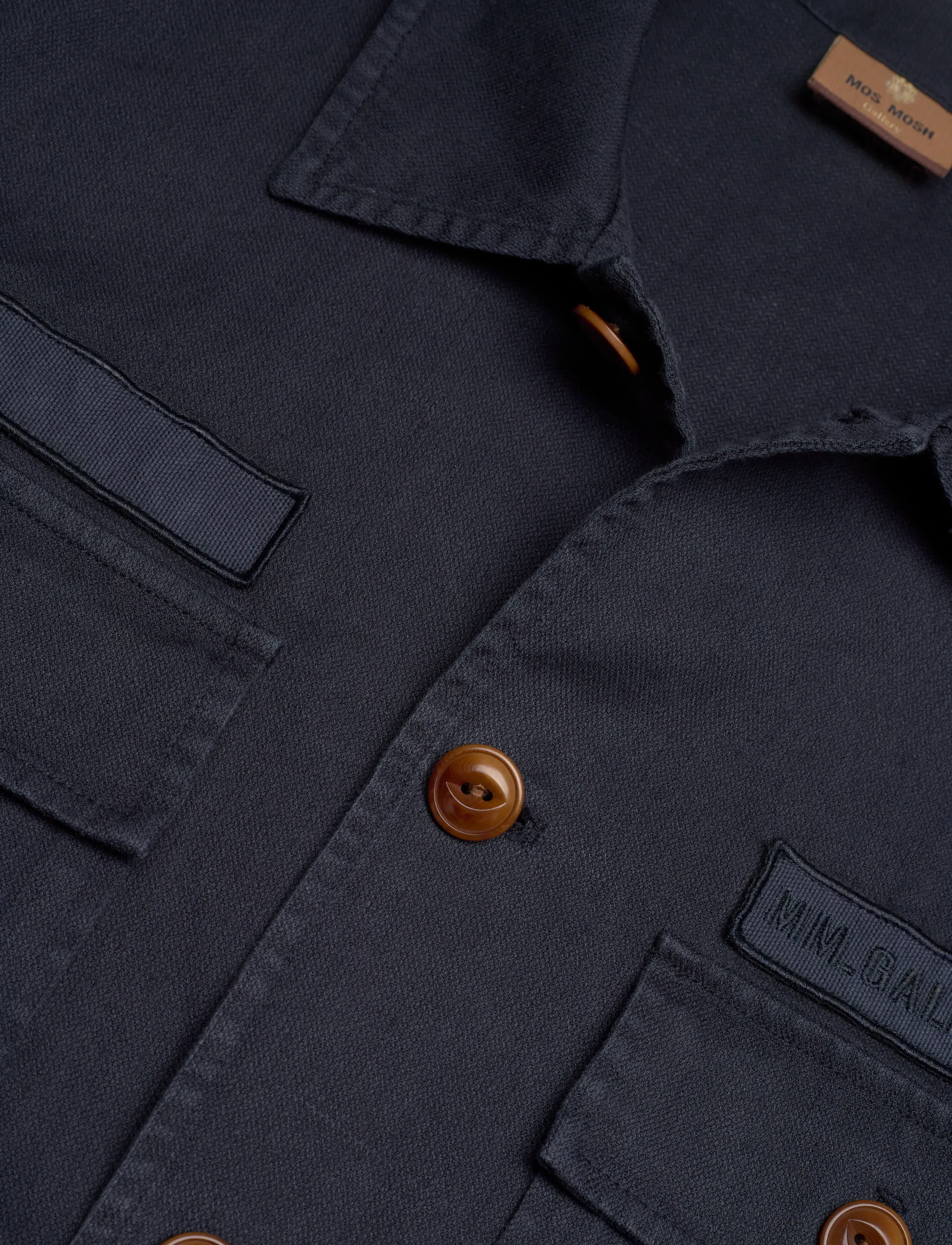 Mos Mosh Gallery - MMGMarcello Porro Uniform Overshirt - achetez selon l'occasion - navy - 5