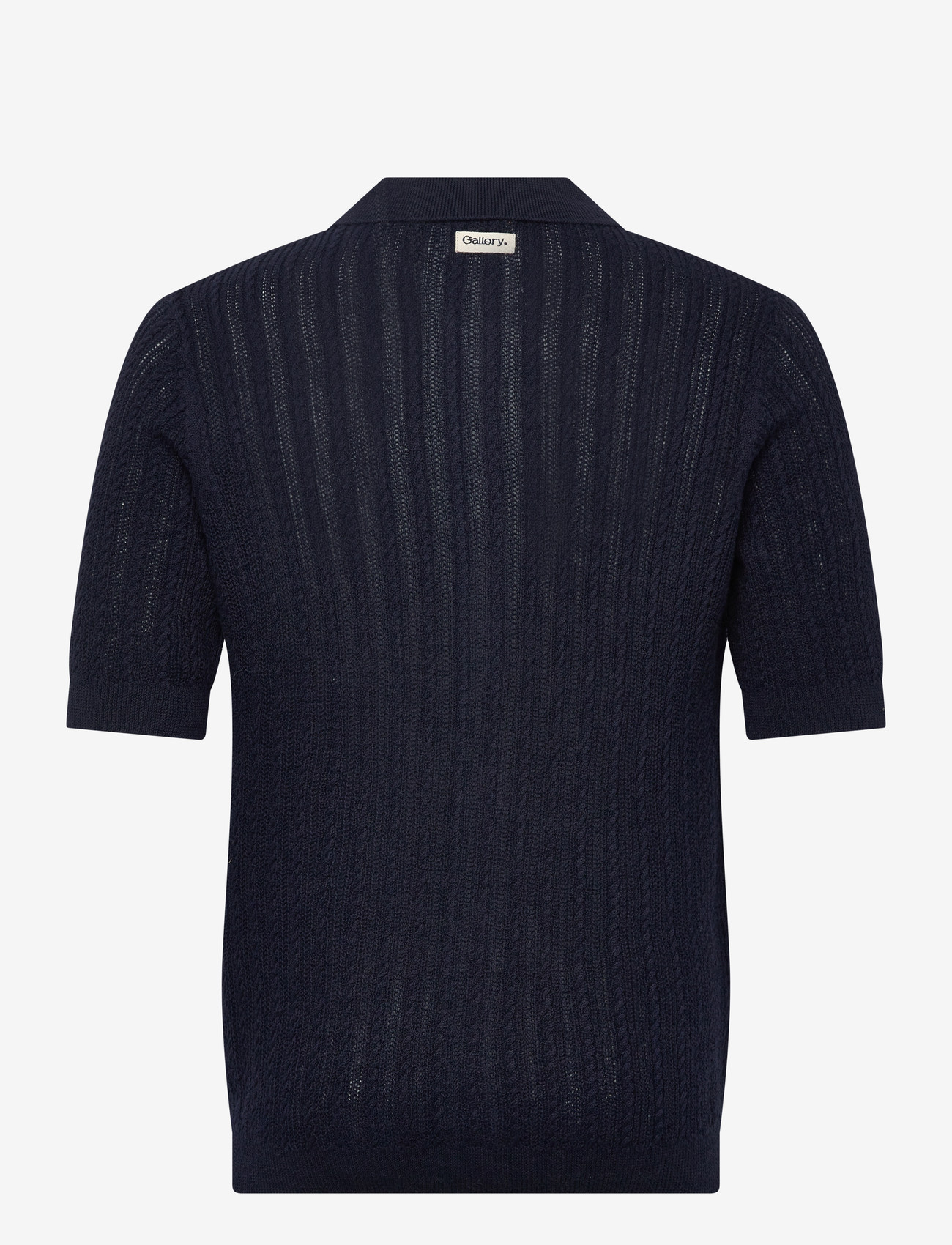 Mos Mosh Gallery - MMGDario Button SS Polo Knit - trikotažiniai polo marškinėliai - estate blue - 2