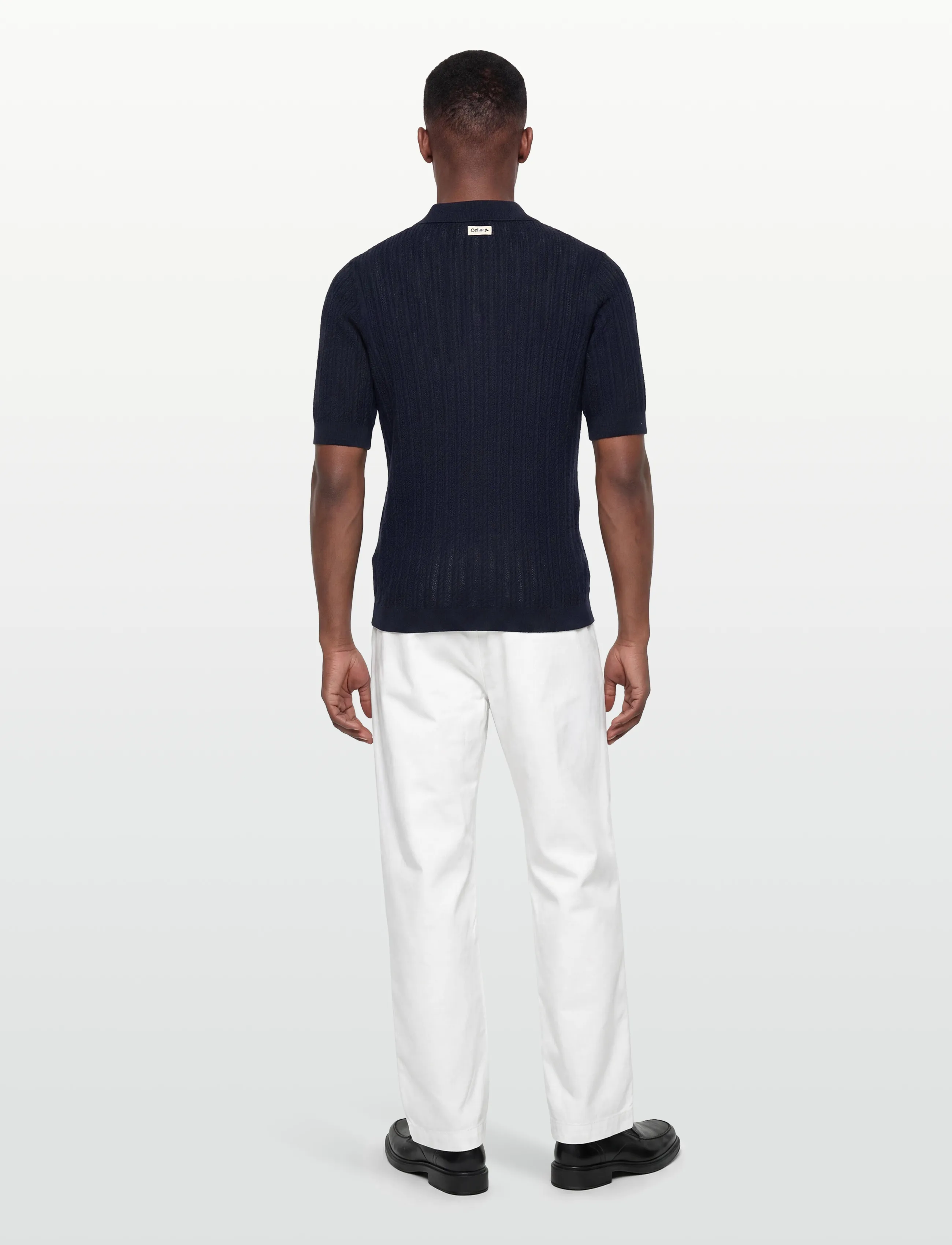 Mos Mosh Gallery - MMGDario Button SS Polo Knit - polos en tricot - estate blue - 4