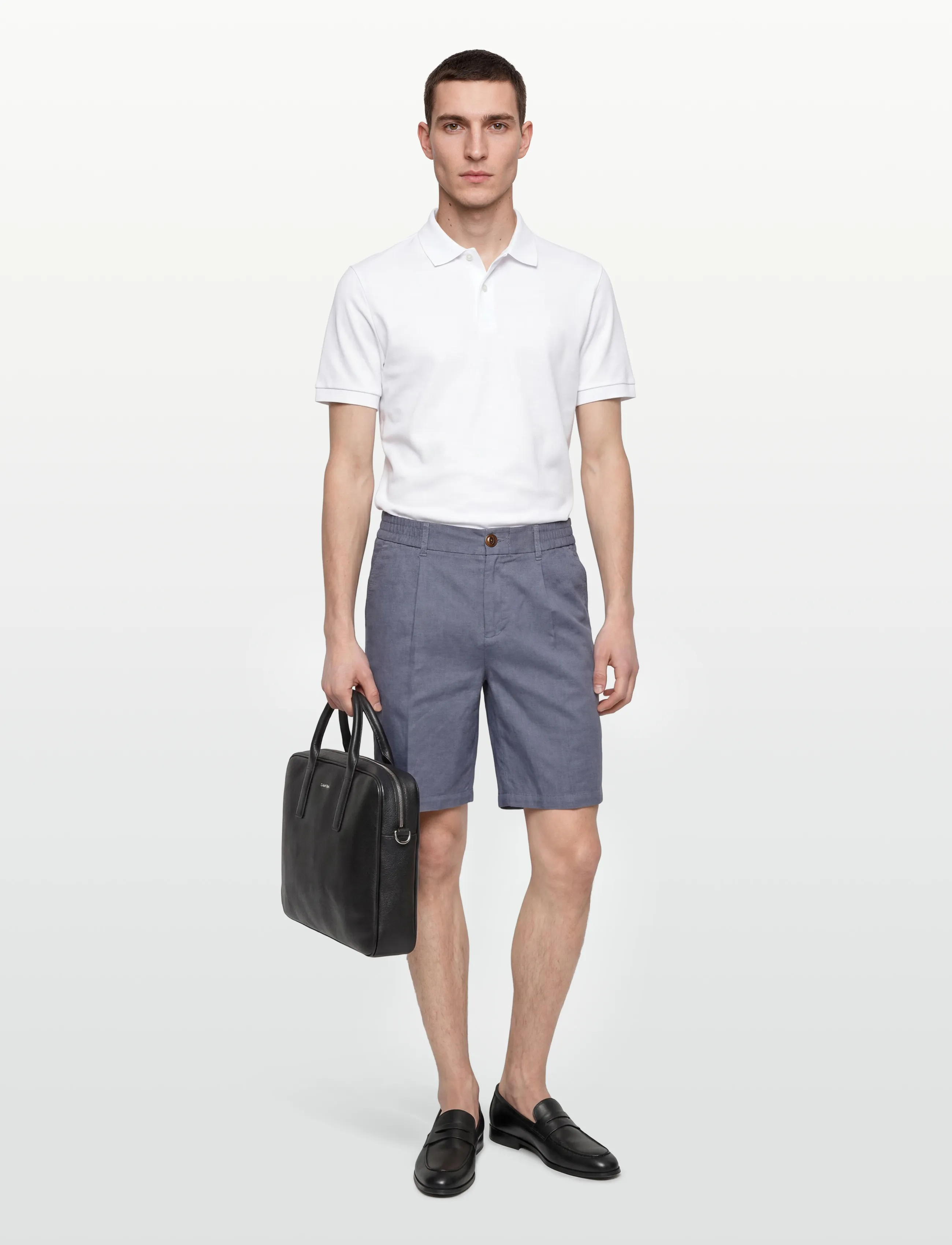 Mos Mosh Gallery MMGBaldo Porro Shorts - Hörfatnaður - FLINT STONE / blue