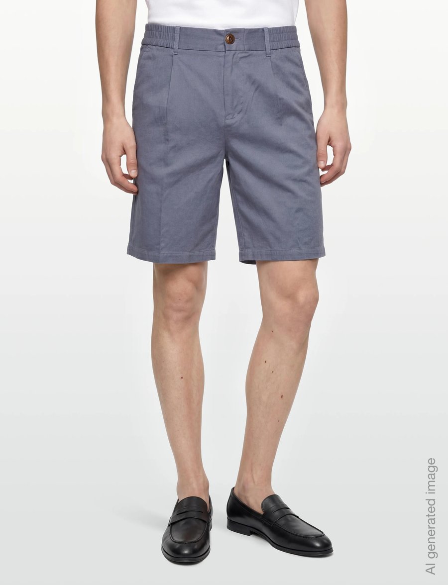 Mos Mosh Gallery - MMGBaldo Porro Shorts - linneshorts - flint stone - 3