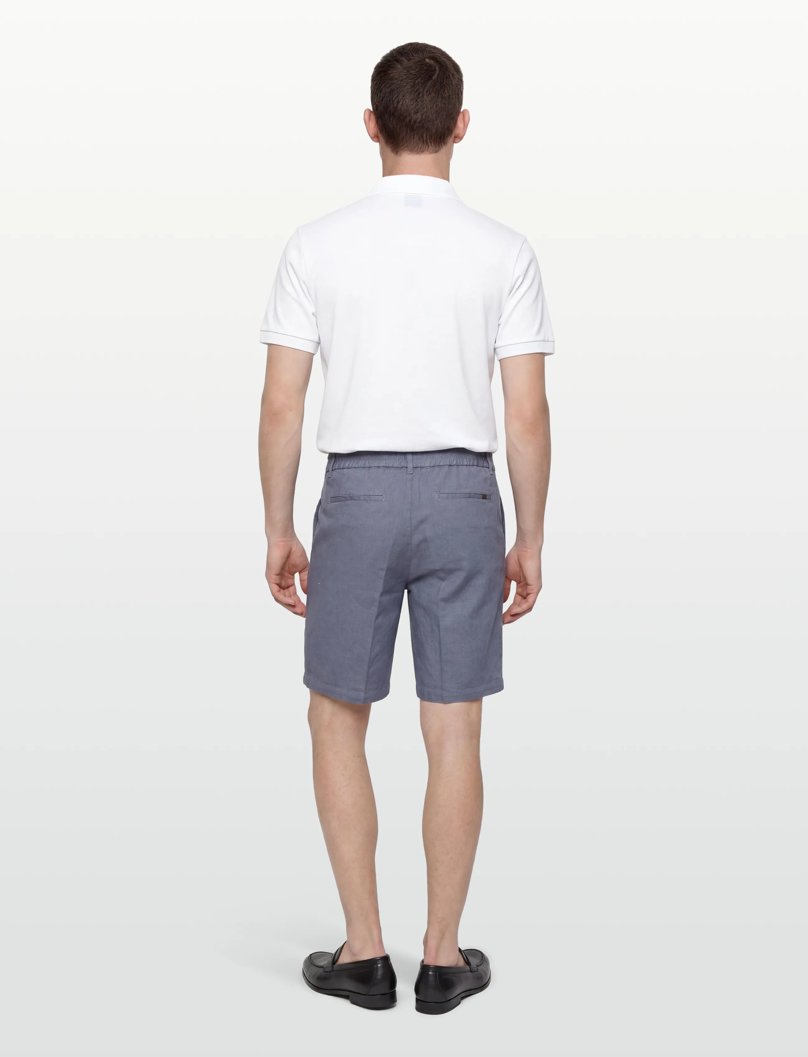 Mos Mosh Gallery - MMGBaldo Porro Shorts - hørshorts - flint stone - 4