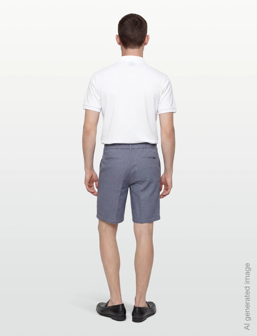 Mos Mosh Gallery - MMGBaldo Porro Shorts - linneshorts - flint stone - 4