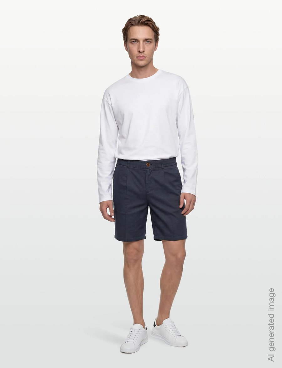 Mos Mosh Gallery - MMGBaldo Porro Shorts - linneshorts - navy - 0