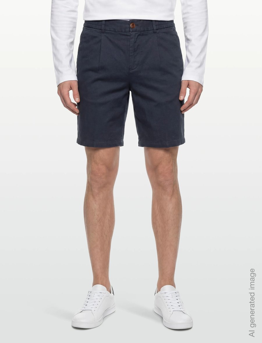 Mos Mosh Gallery - MMGBaldo Porro Shorts - linneshorts - navy - 3