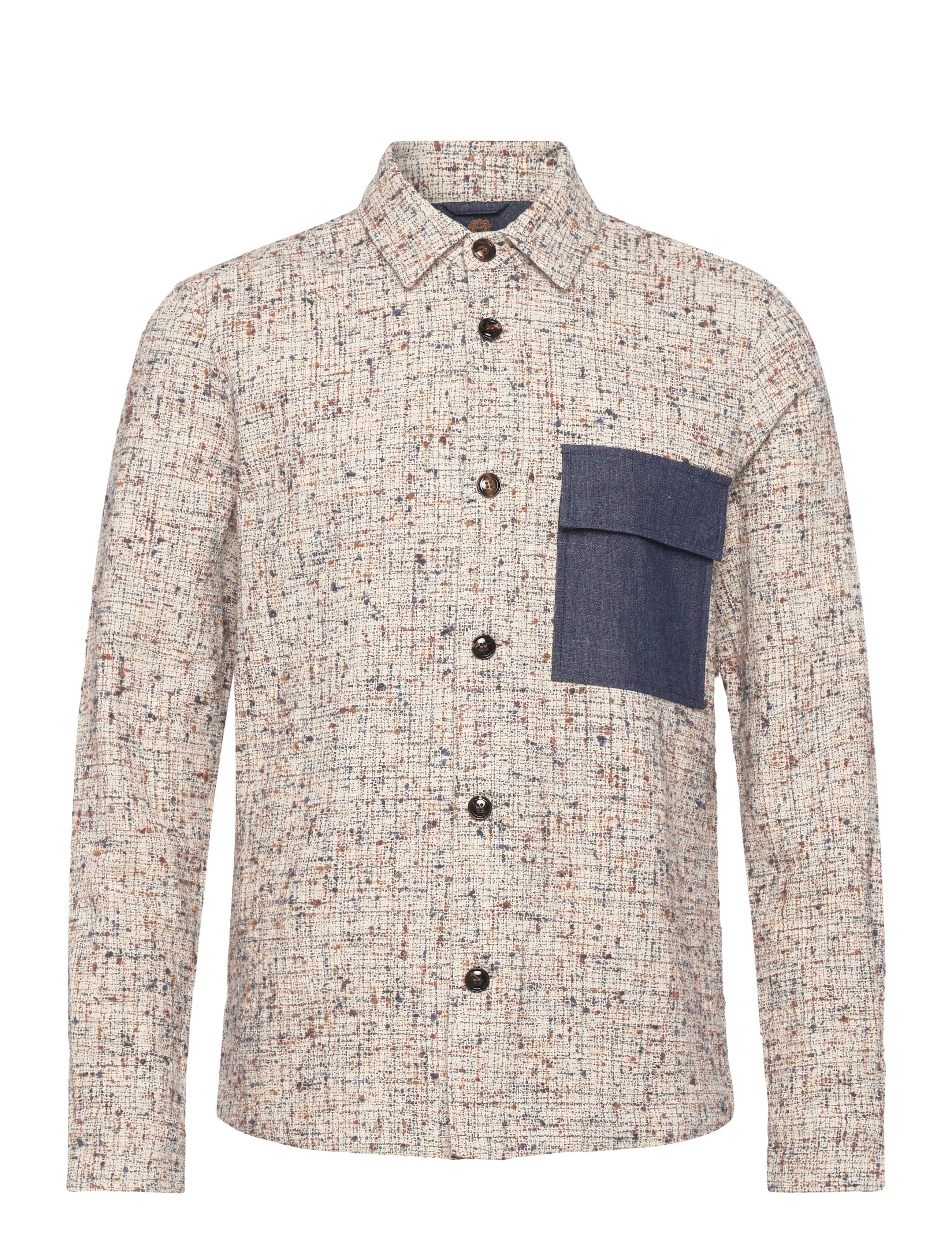 Mos Mosh Gallery MMGWilson Nep Overshirt - Overshirts - ECRU / multi