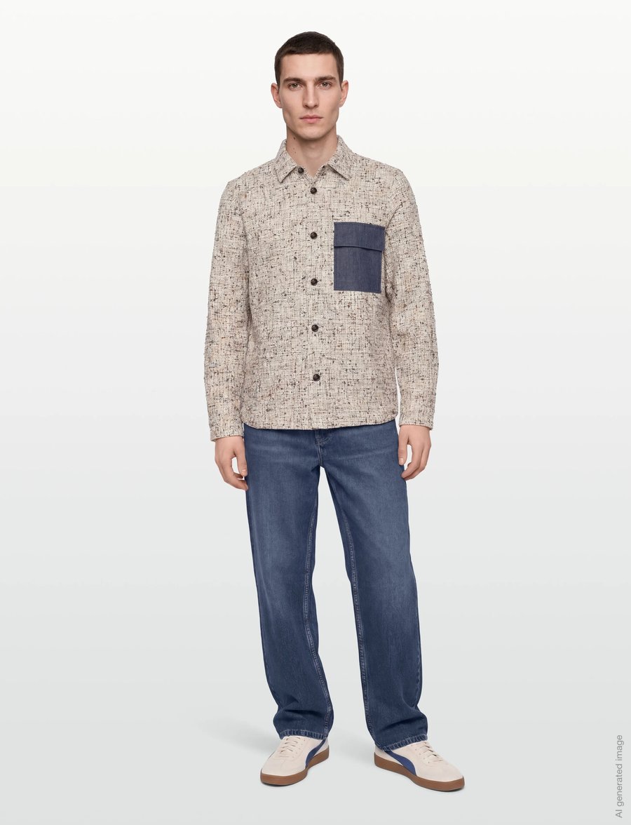 Mos Mosh Gallery - MMGWilson Nep Overshirt - nach anlass kaufen - ecru - 0