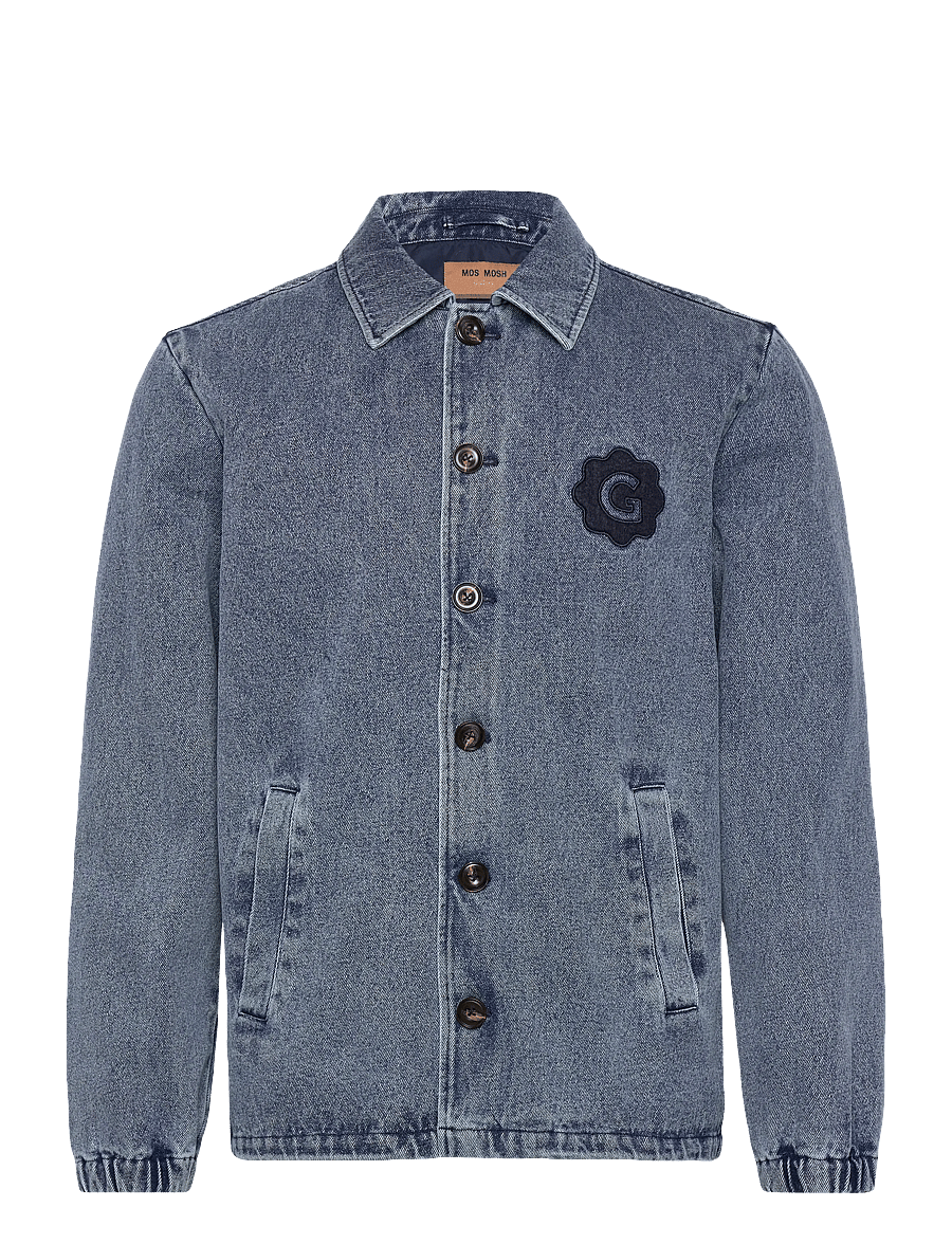 Mos Mosh Gallery - MMGPayton Denim Jacket - ungefütterte denimjacken - blue denim - 1