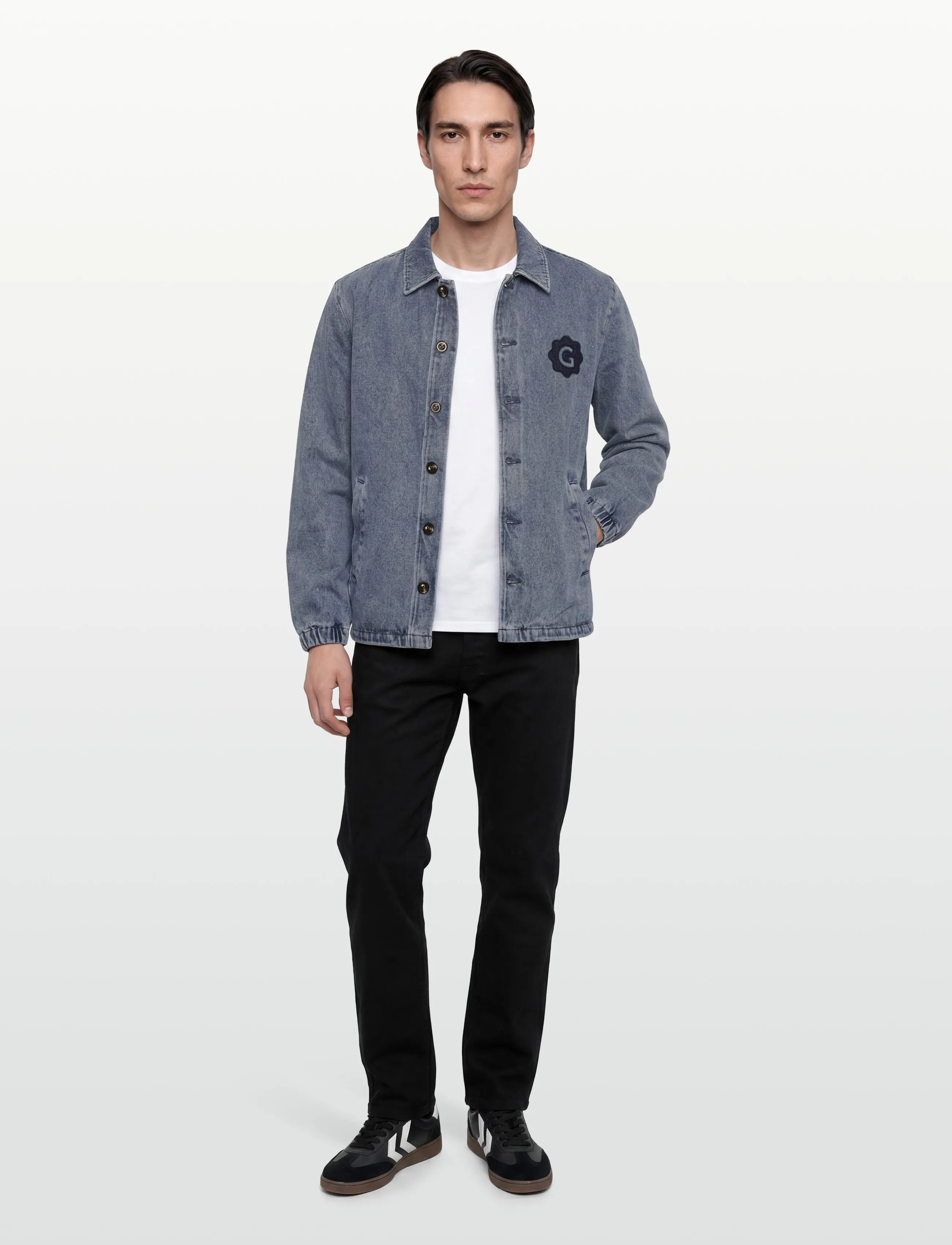Mos Mosh Gallery Mmgpayton Denim Jacket, XXL, Blue, Denim > Unlined Denim Jackets, Herre